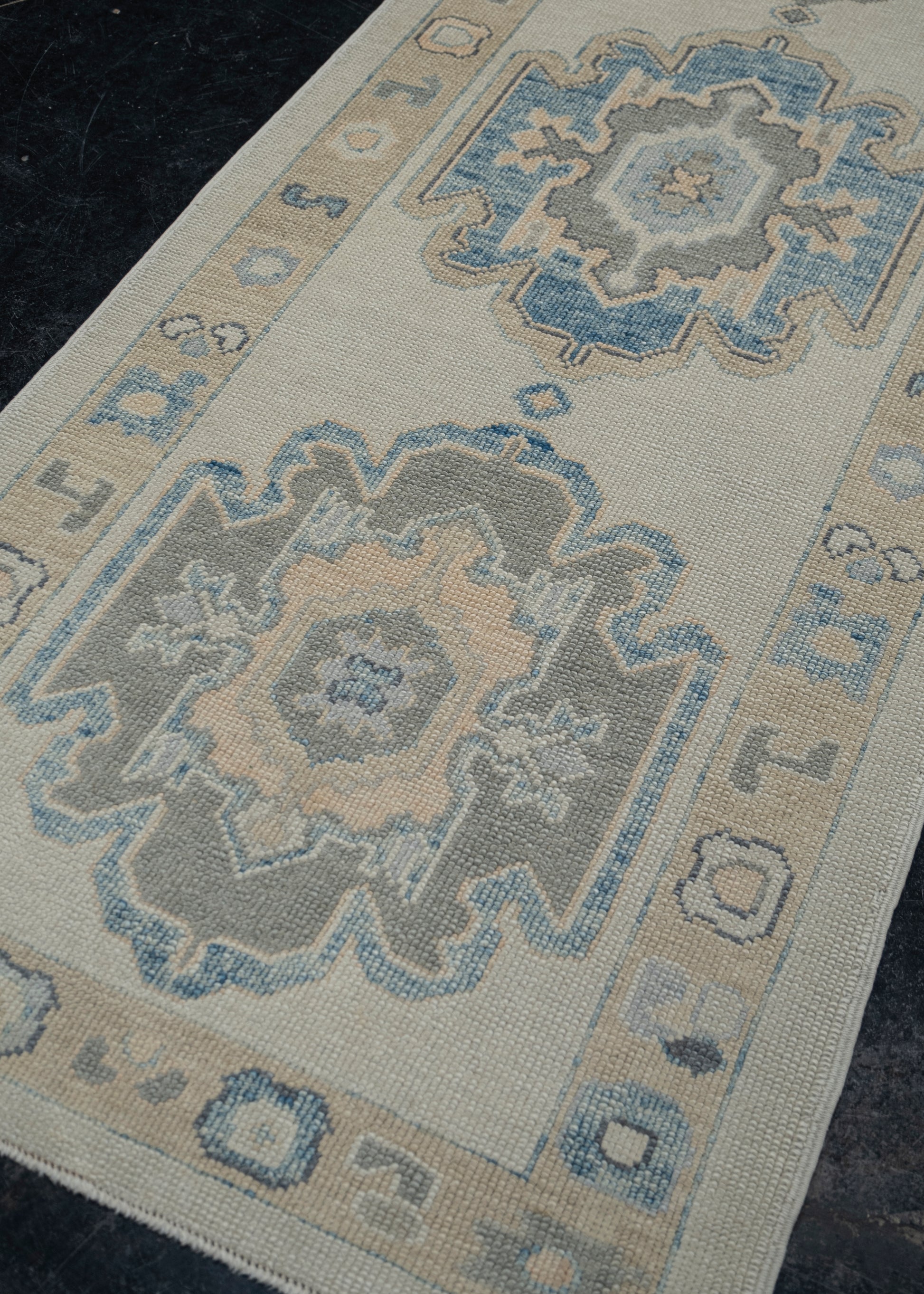Turkish Oushak Rug 3'1" x 12'3" #7625