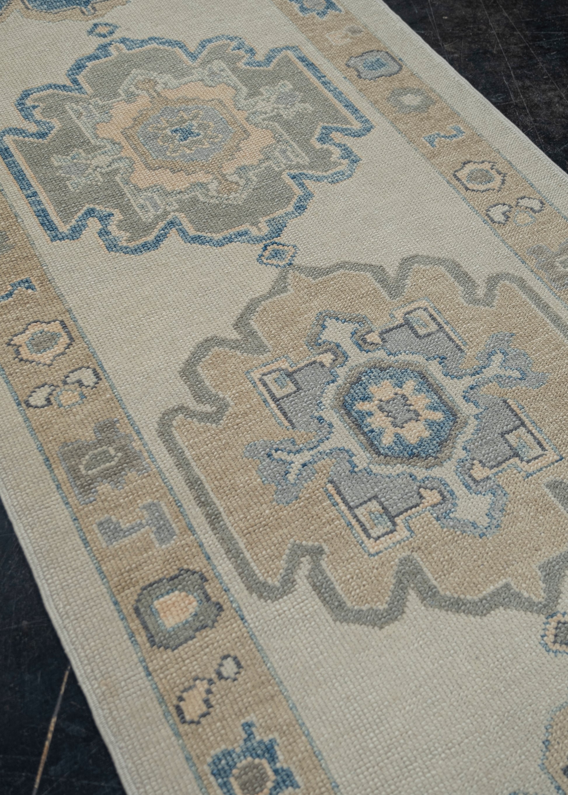 Turkish Oushak Rug 3'1" x 12'3" #7625
