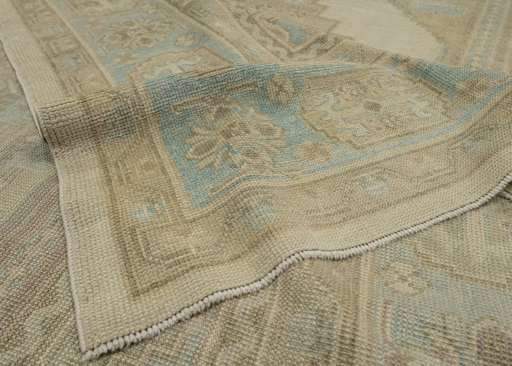 Turkish Antique Look Oushak Rug 9' x 12'10" #16783