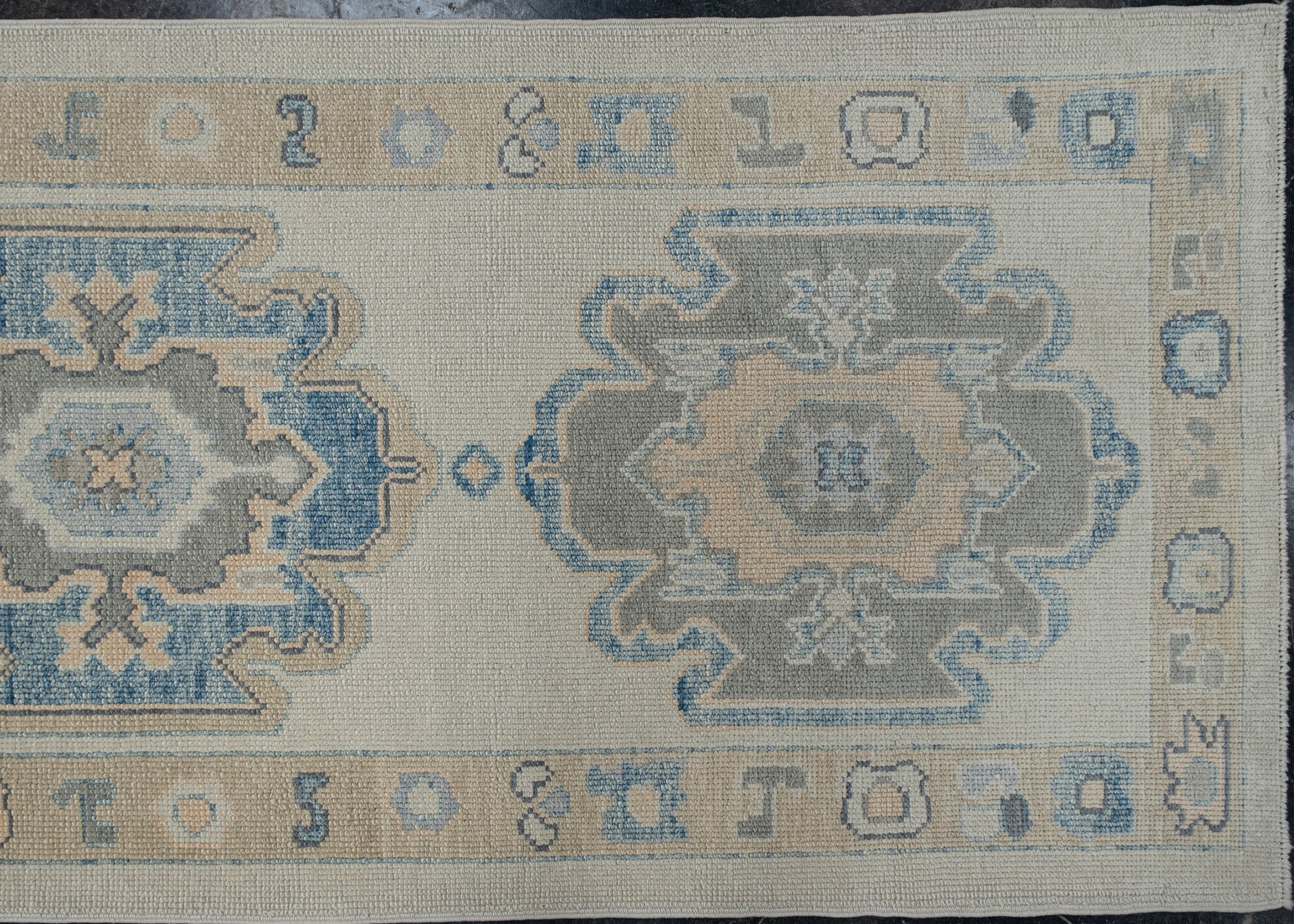 Turkish Oushak Rug 3'1" x 12'3" #7625