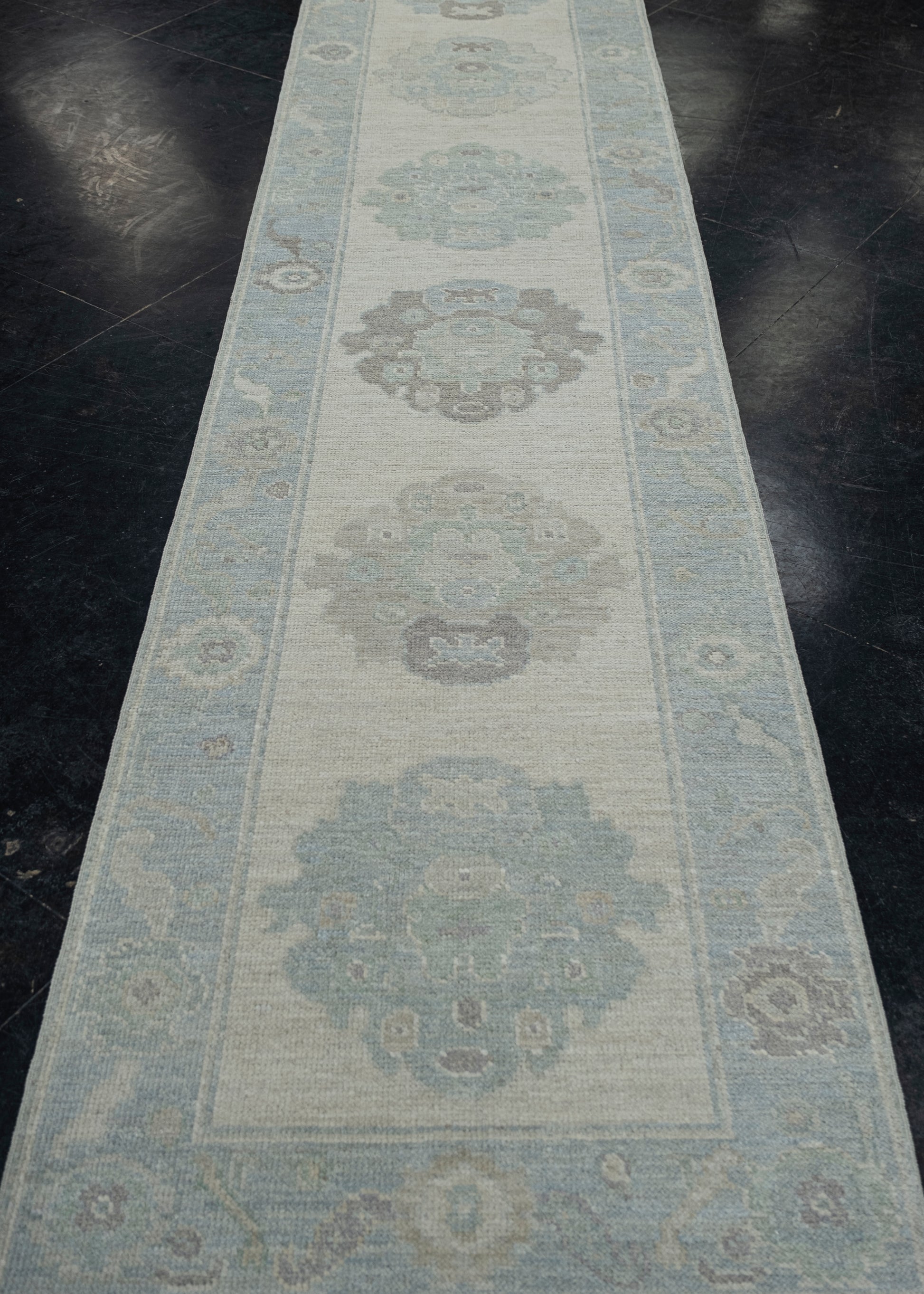 Turkish Oushak Rug 2'9" x 12'1" #11576