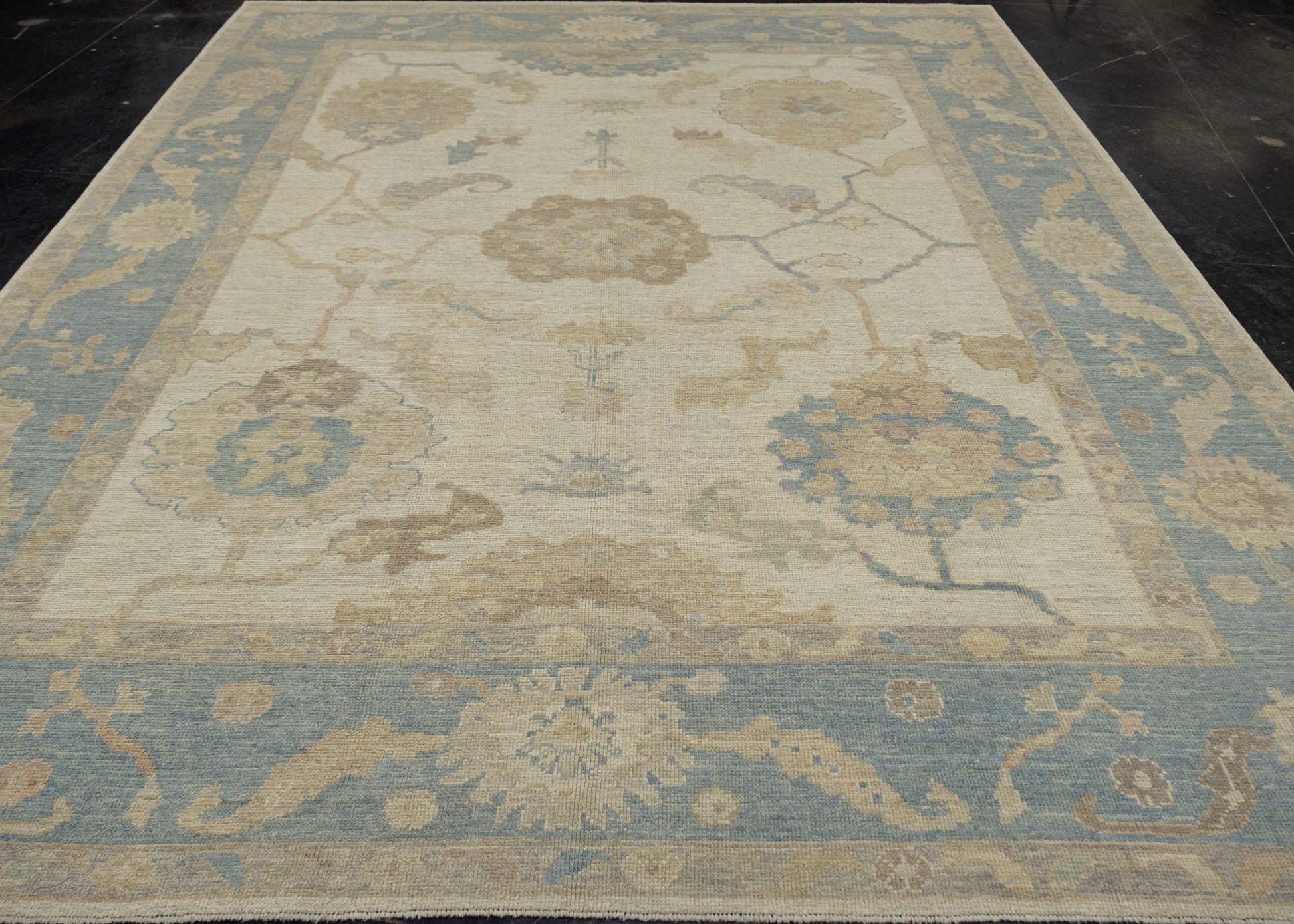 Turkish Oushak Rug 9'3" x 11'2" #16094