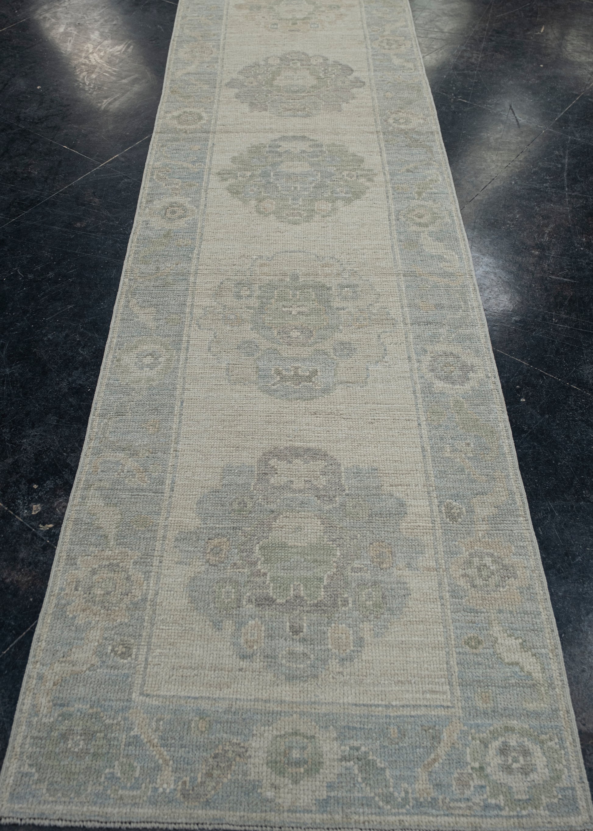 Turkish Oushak Rug 2'9" x 12'1" #11647