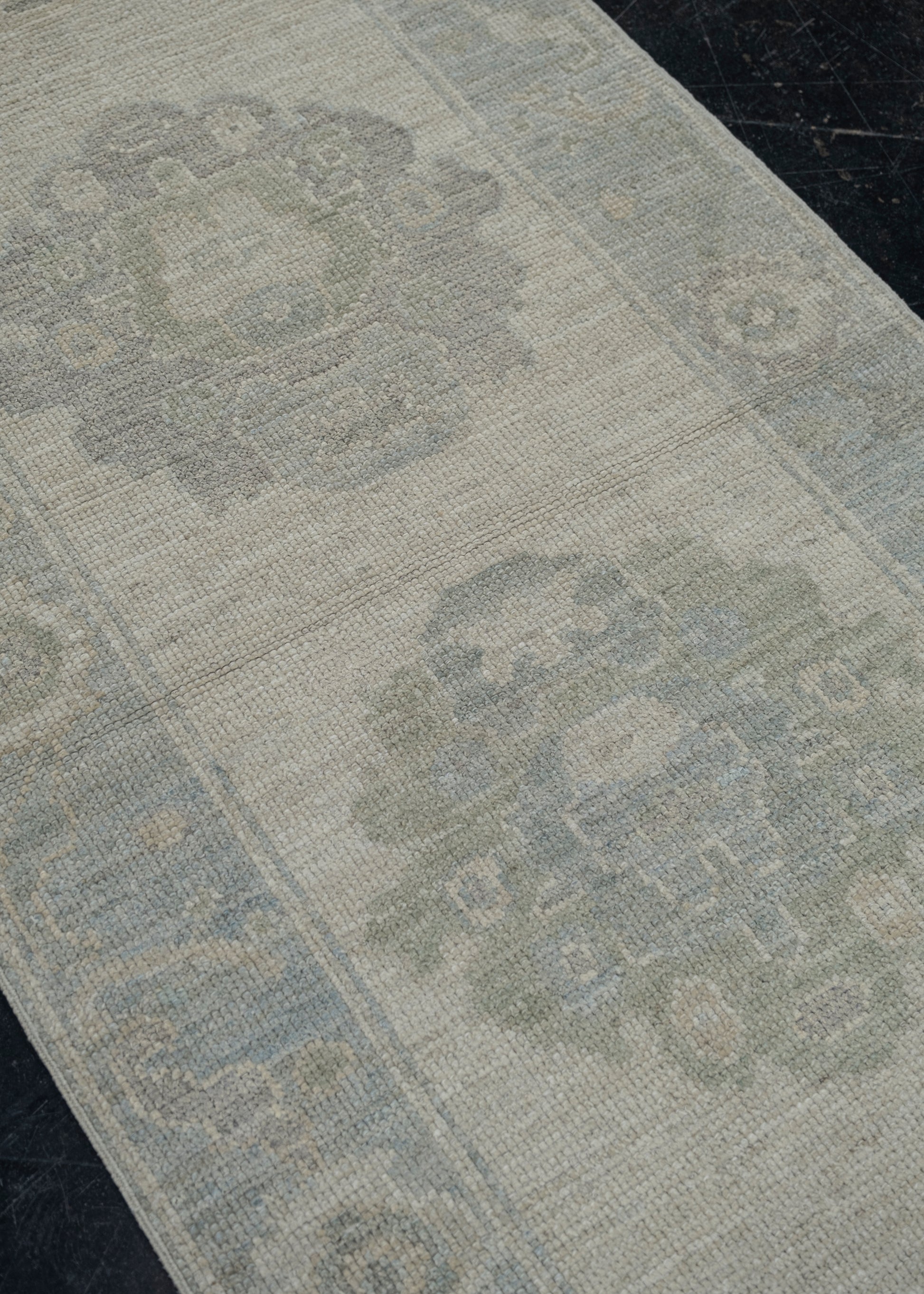 Turkish Oushak Rug 2'9" x 12'1" #11647