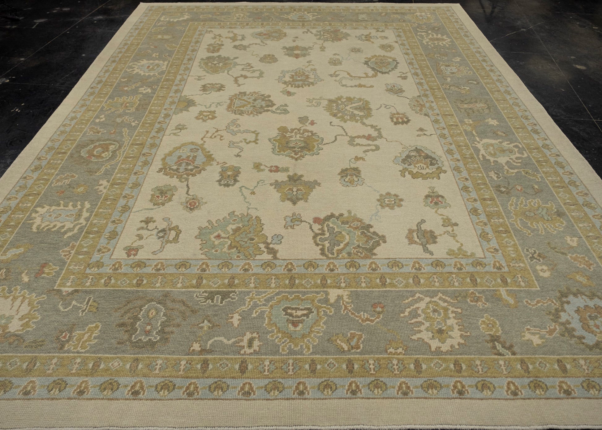 Turkish Oushak Rug 9'3" x 12'1" #16688