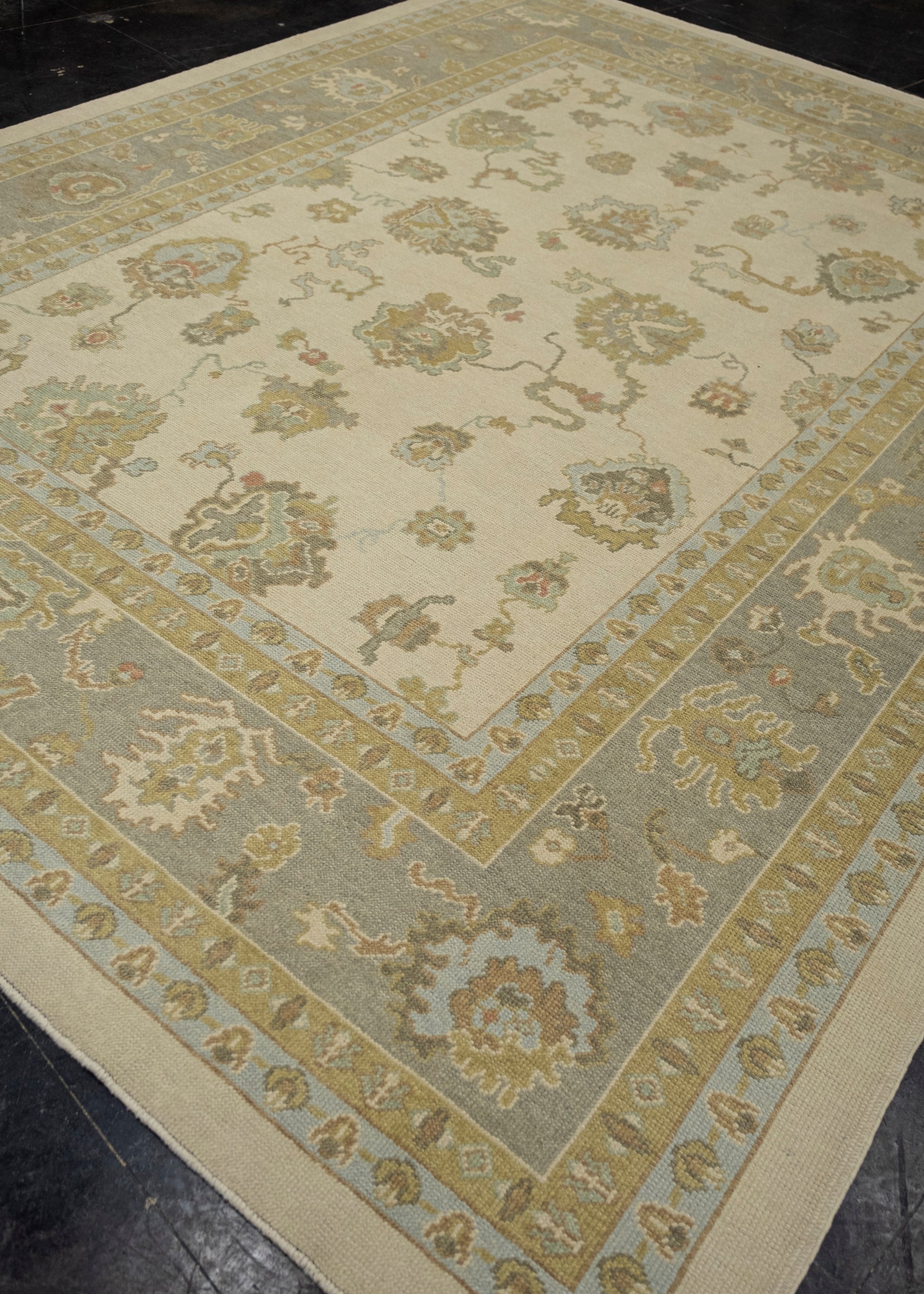 Turkish Oushak Rug 9'3" x 12'1" #16688