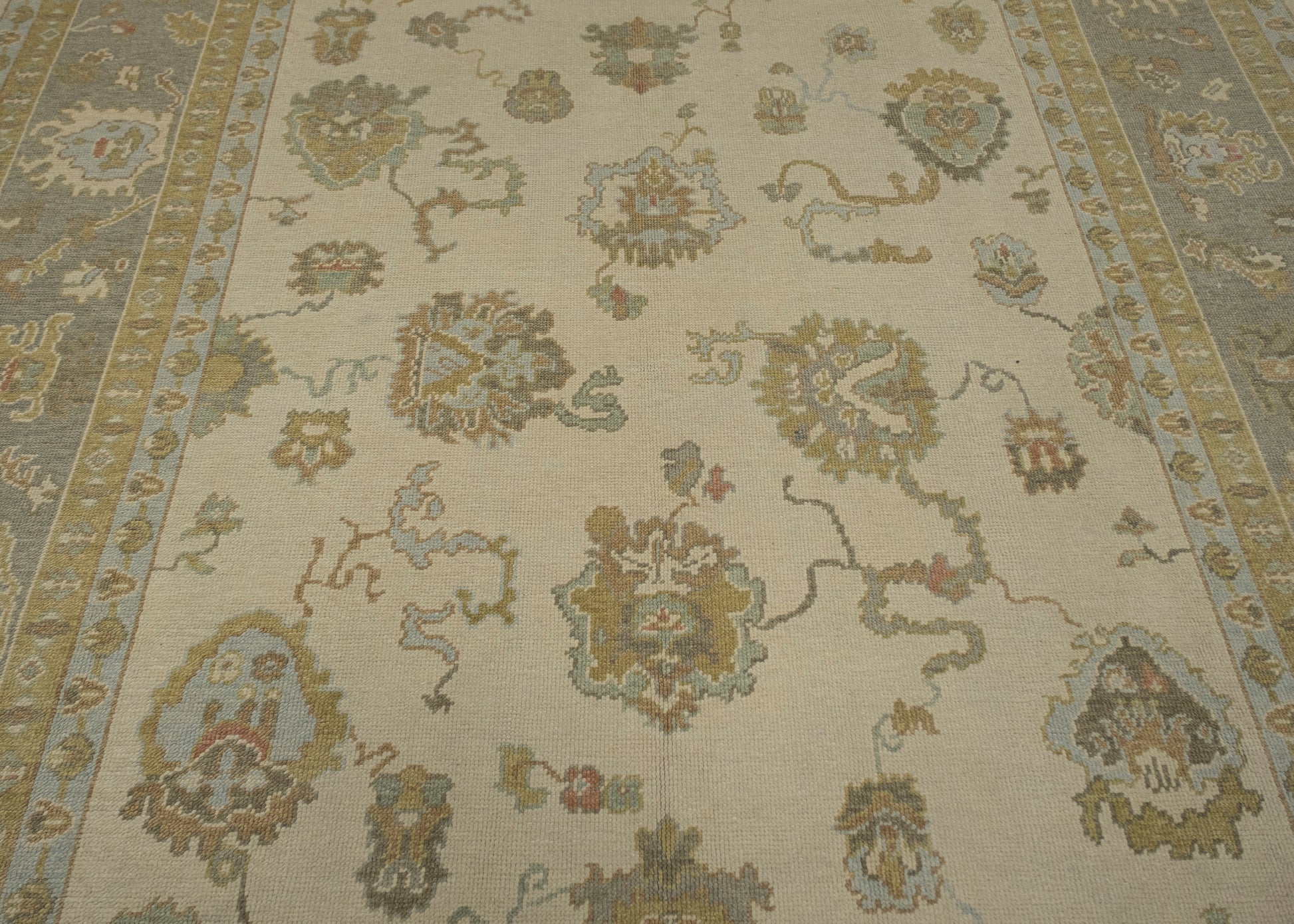 Turkish Oushak Rug 9'3" x 12'1" #16688
