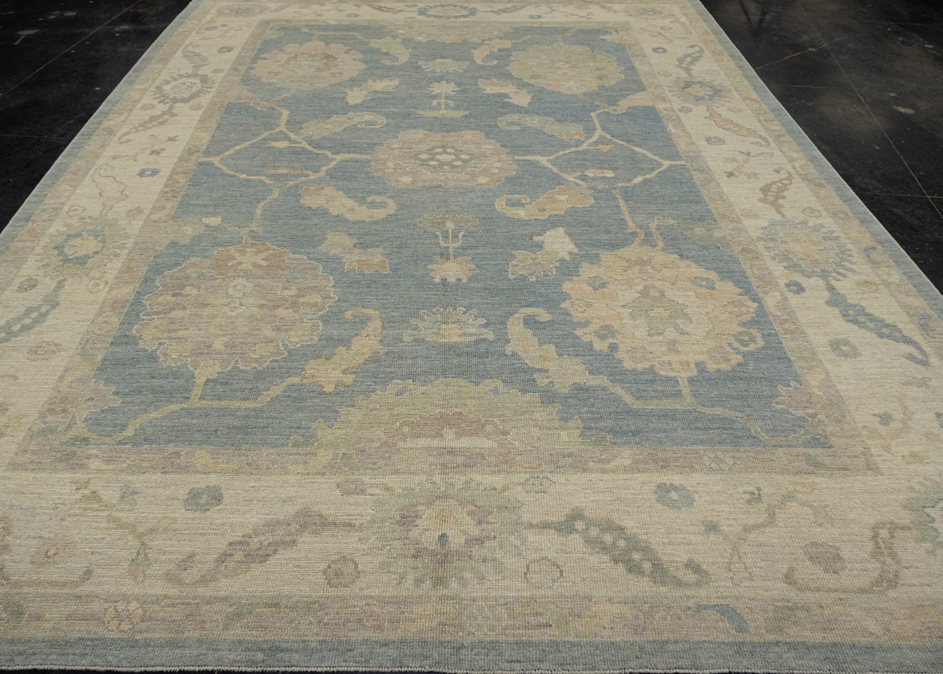 Turkish Oushak Rug 9'4" x 12'5" #16492
