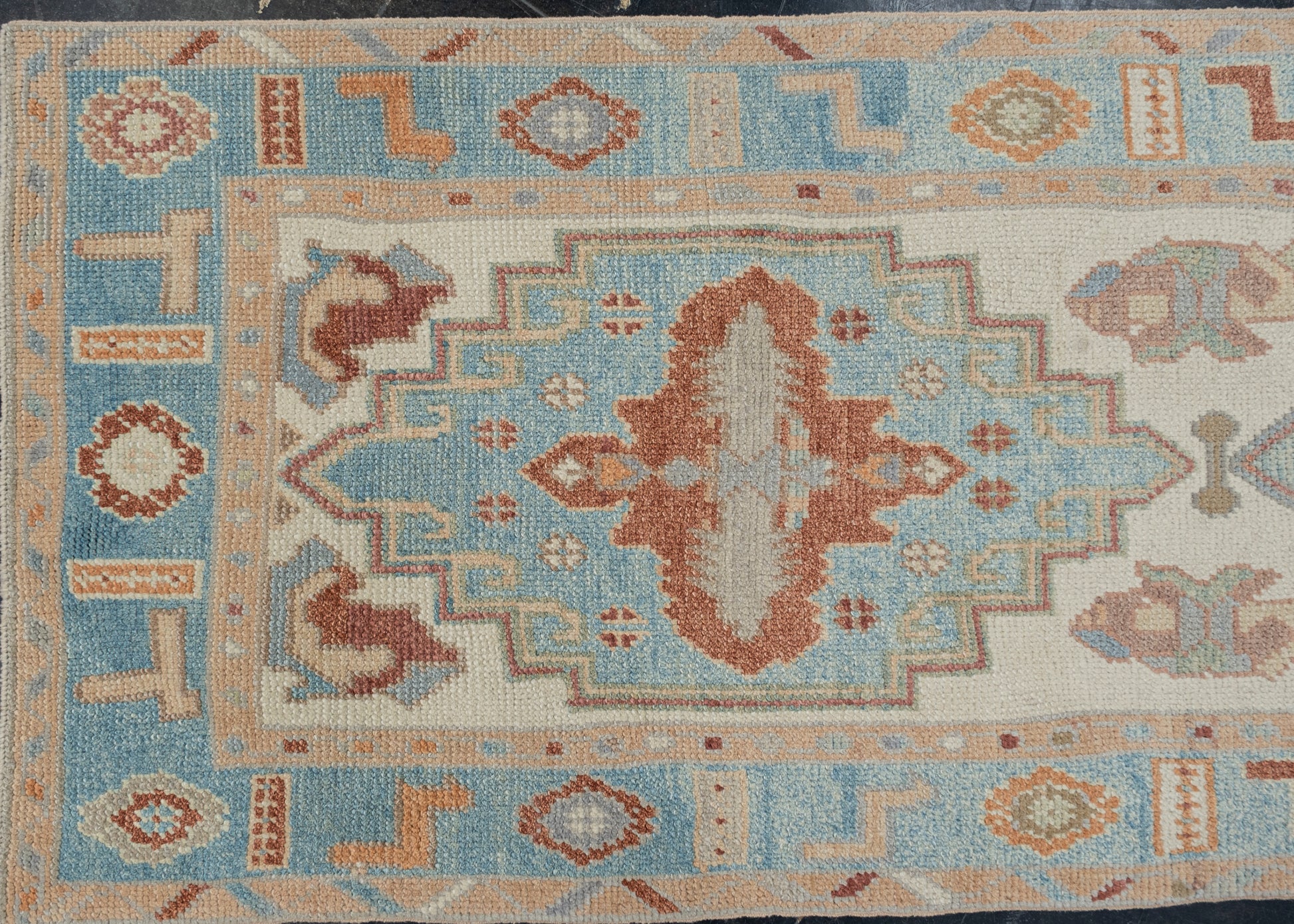 Turkish Oushak Rug 3'1" x 12'2" #2272