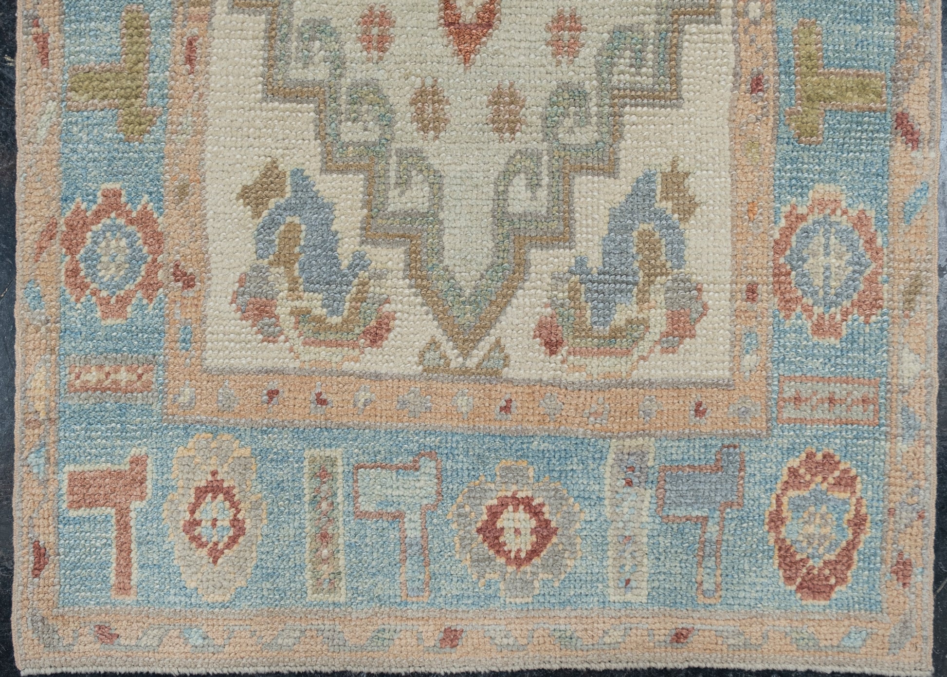 Turkish Oushak Rug 3'1" x 12'2" #2272