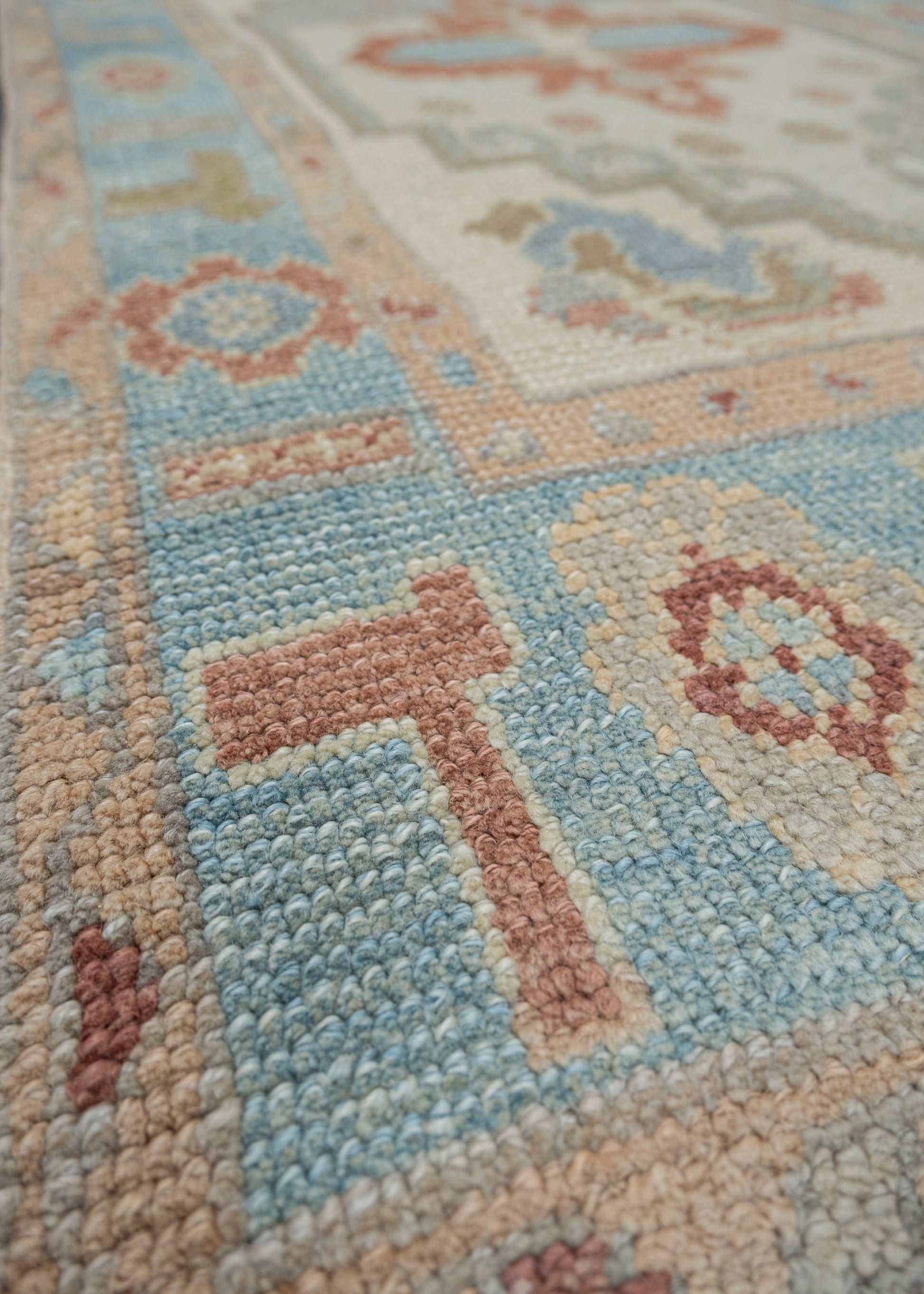 Turkish Oushak Rug 3'1" x 12'2" #2272