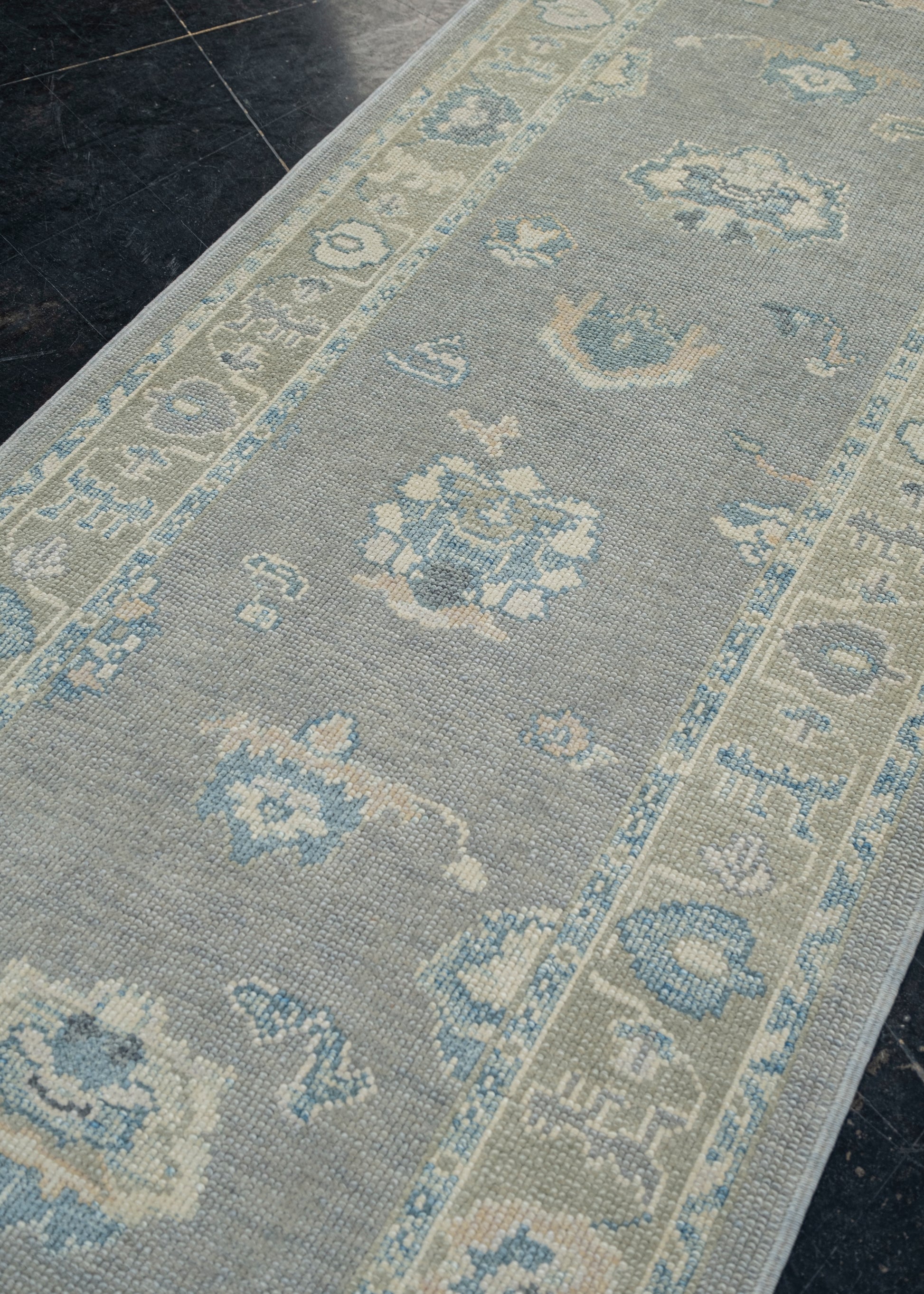 Turkish Oushak Rug 3'1" x 12'3" #11938