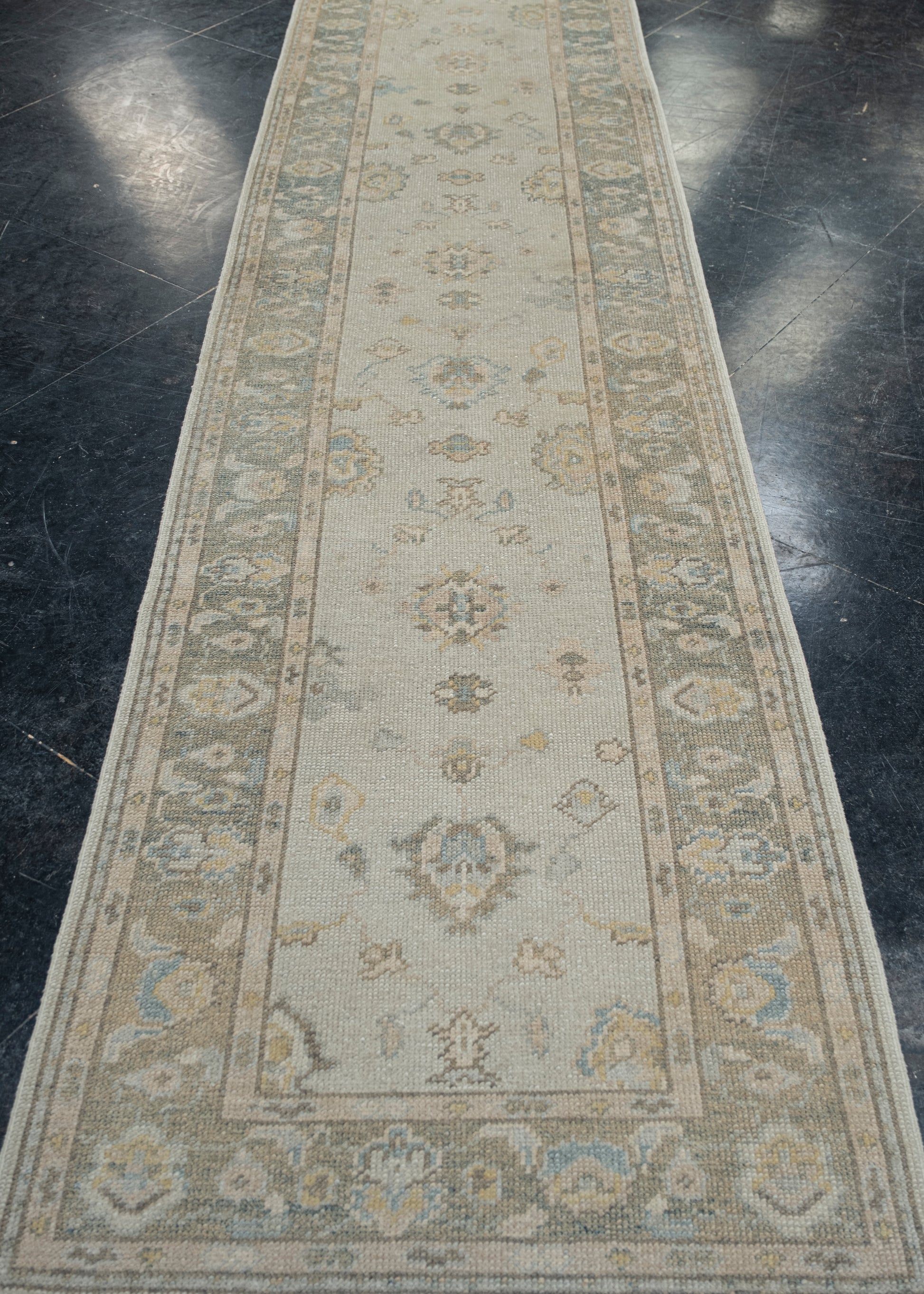 Turkish Oushak Rug 2'11" x 12'8" #2335