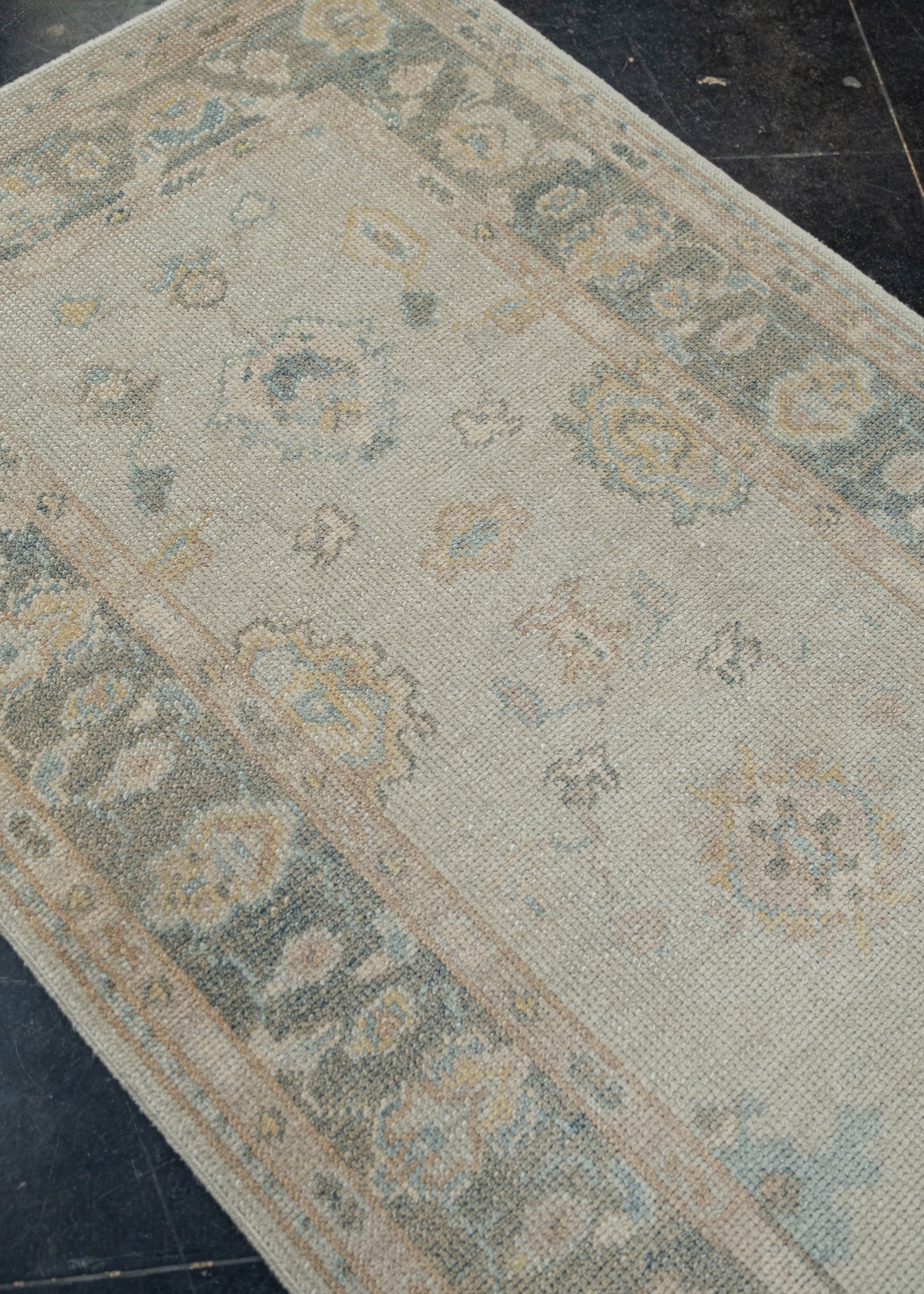 Turkish Oushak Rug 2'11" x 12'8" #2335