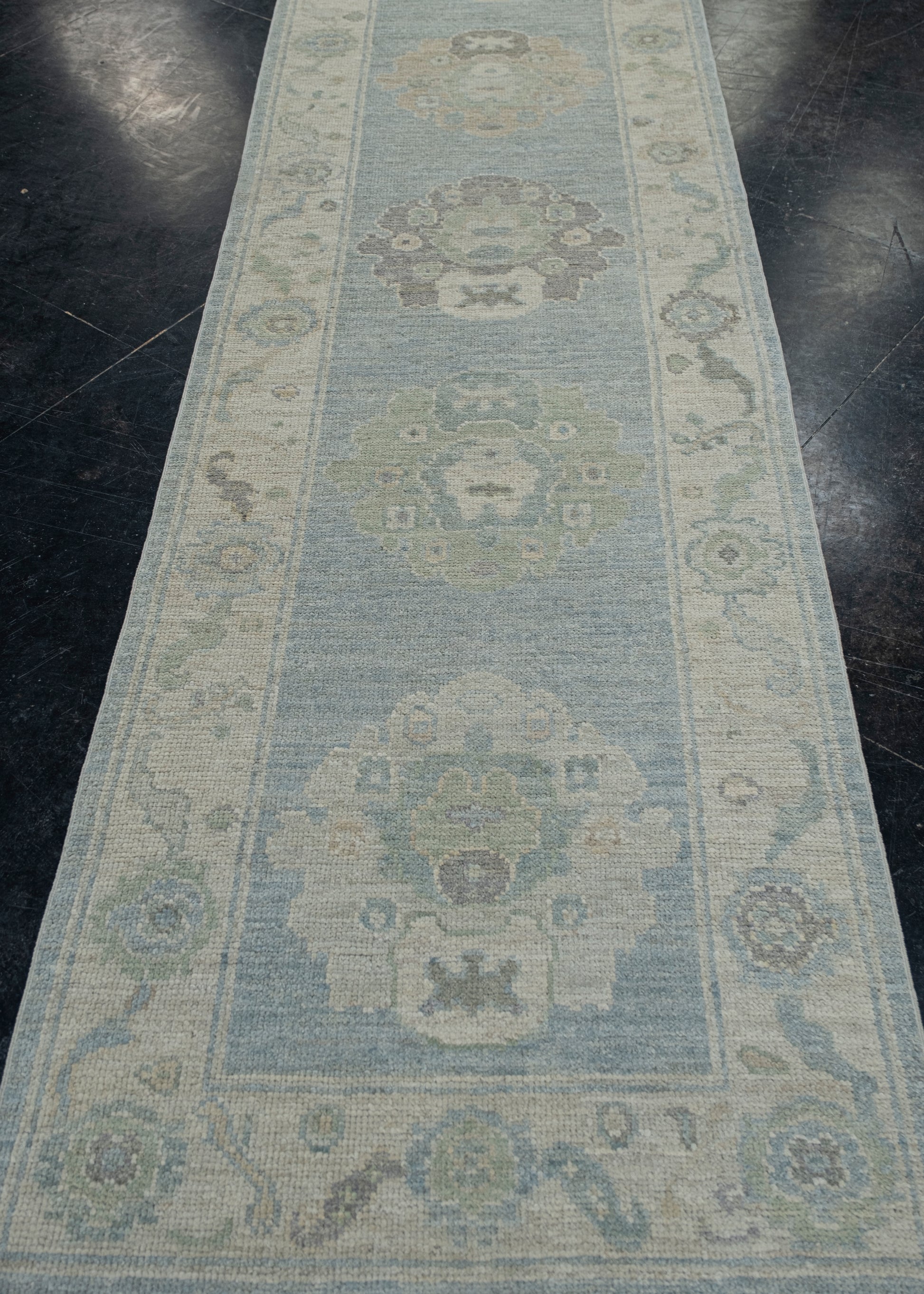 Turkish Oushak Rug 2'10" x 10'3" #11666