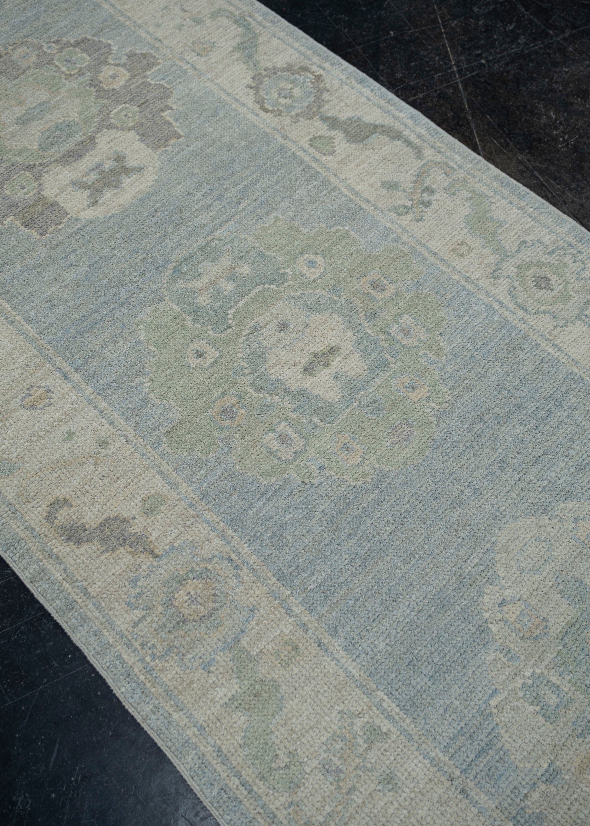 Turkish Oushak Rug 2'10" x 10'3" #11666