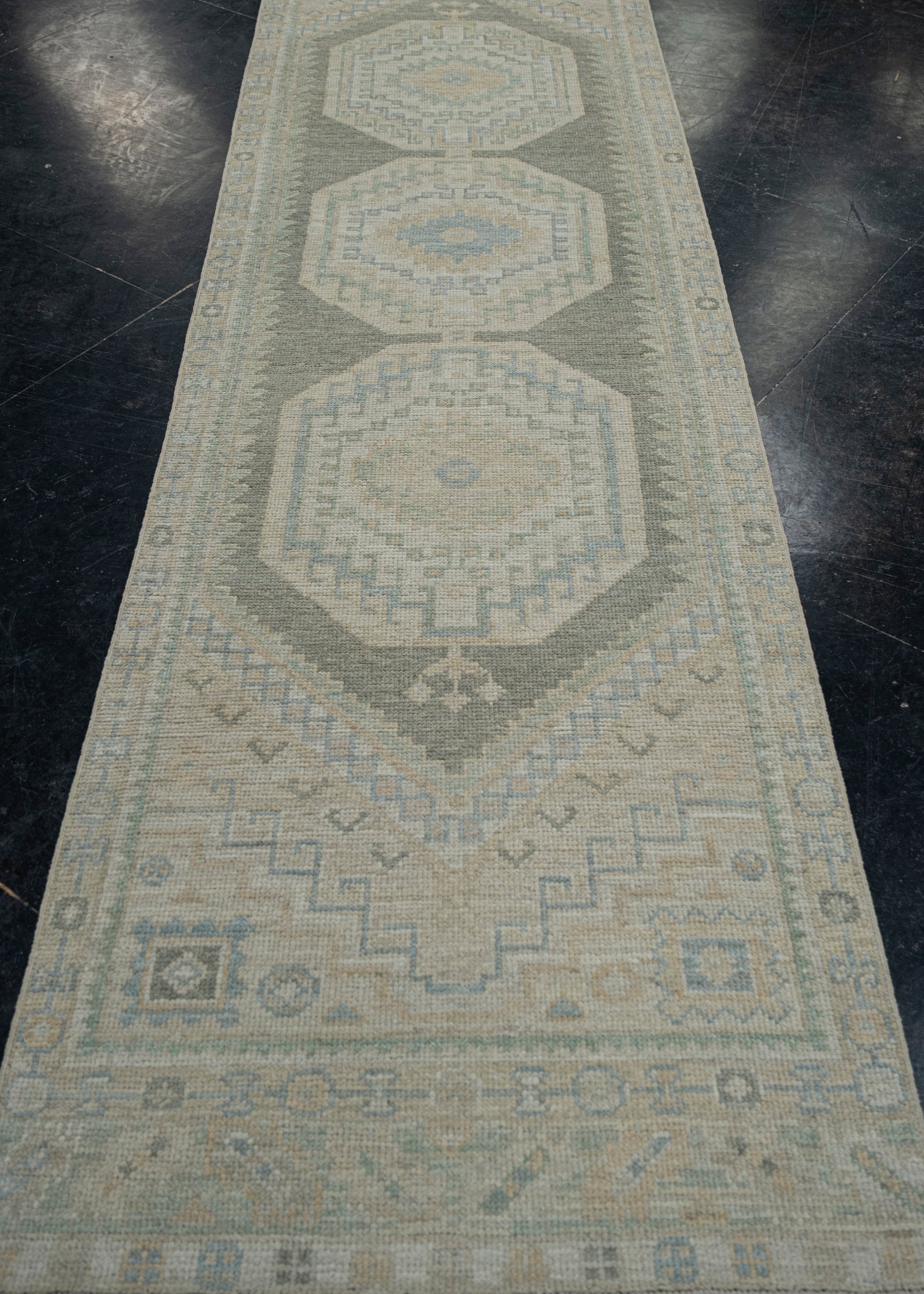 Turkish Oushak Rug 2'10" x 11'1" #11675