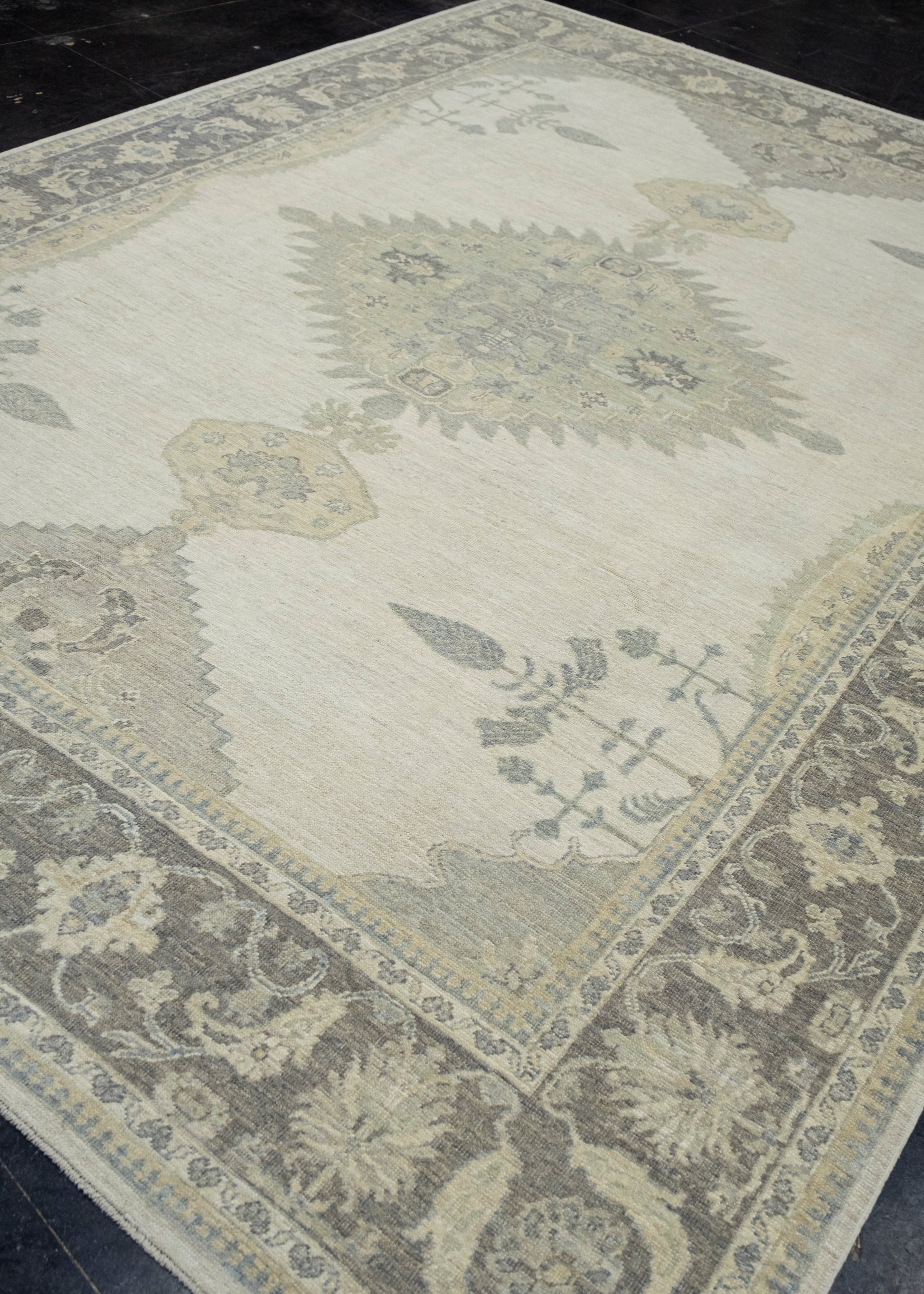Turkish Oushak Antique Look Rug 9' x 12'1" #16068