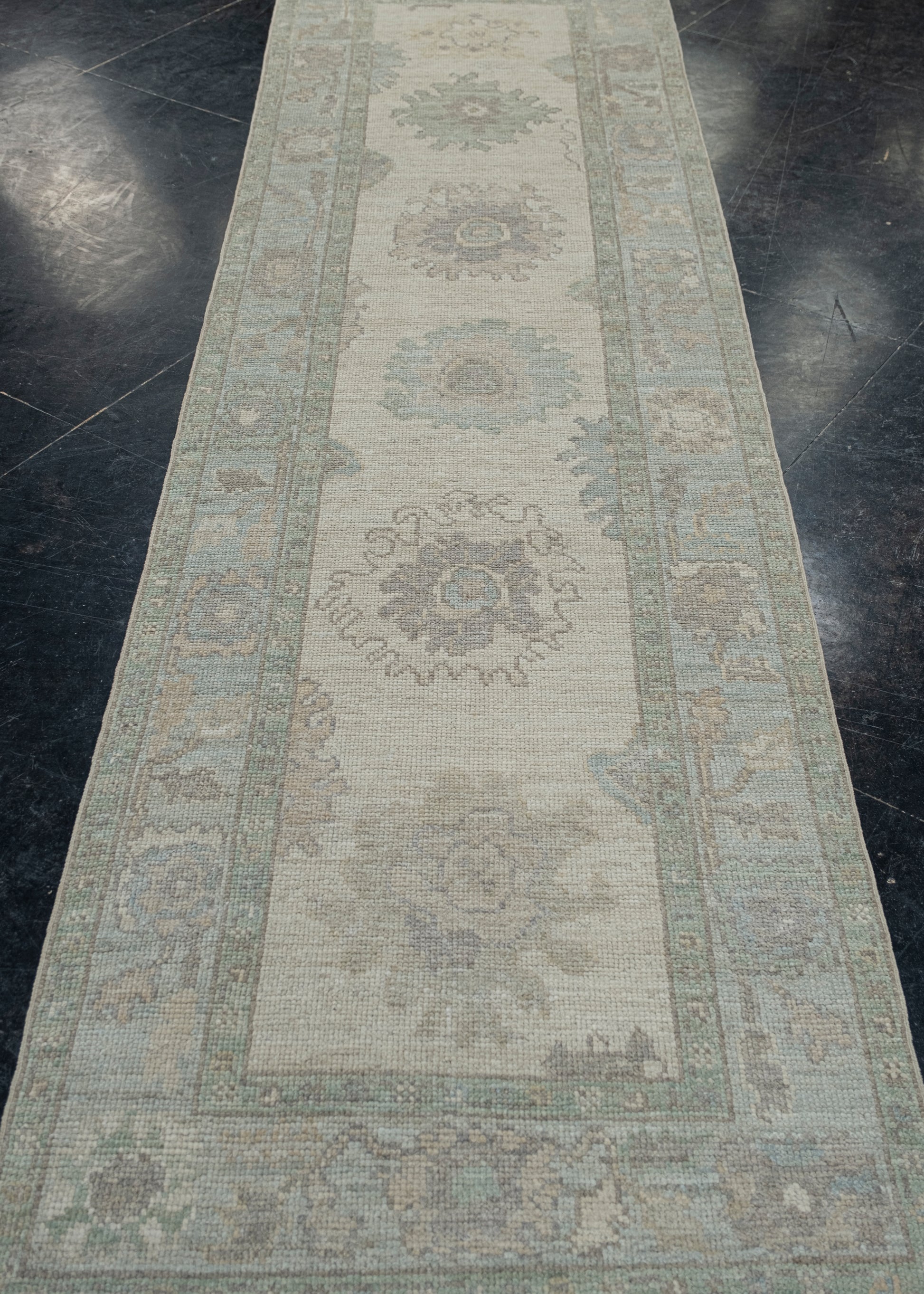 Turkish Oushak Rug 2'11" x 10'4" #11757
