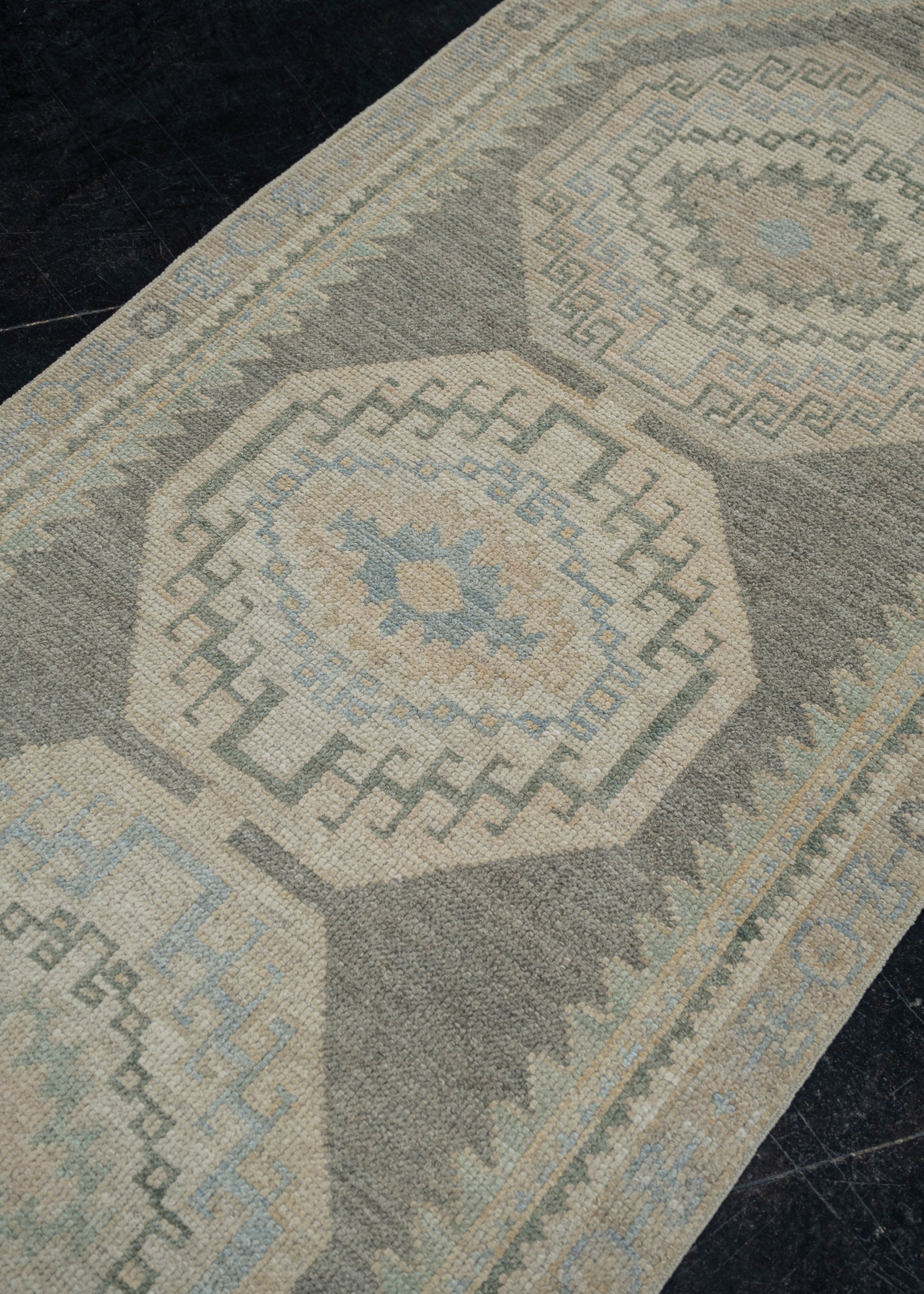 Turkish Oushak Rug 3' x 10'2" #11257