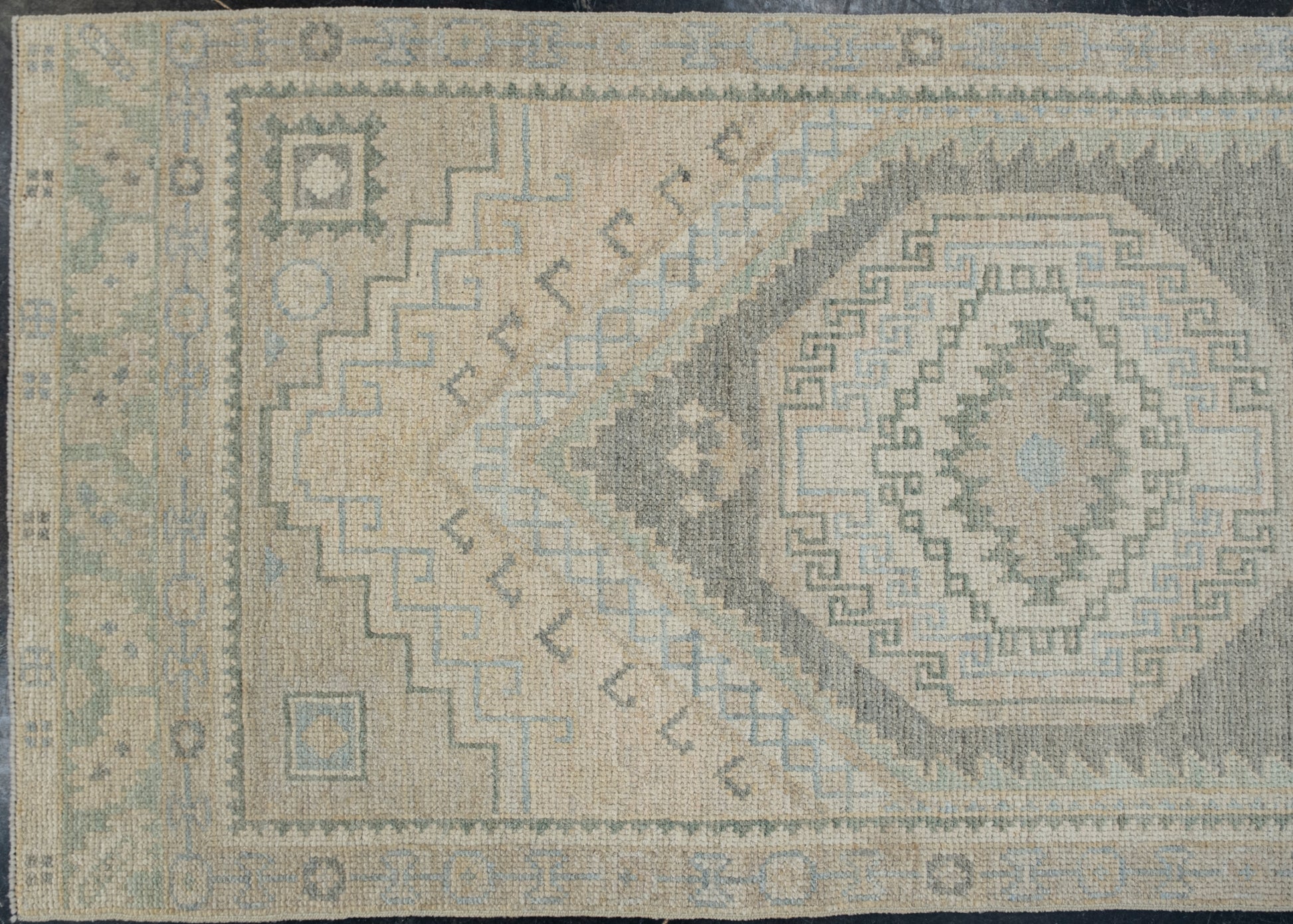 Turkish Oushak Rug 3' x 10'2" #11257
