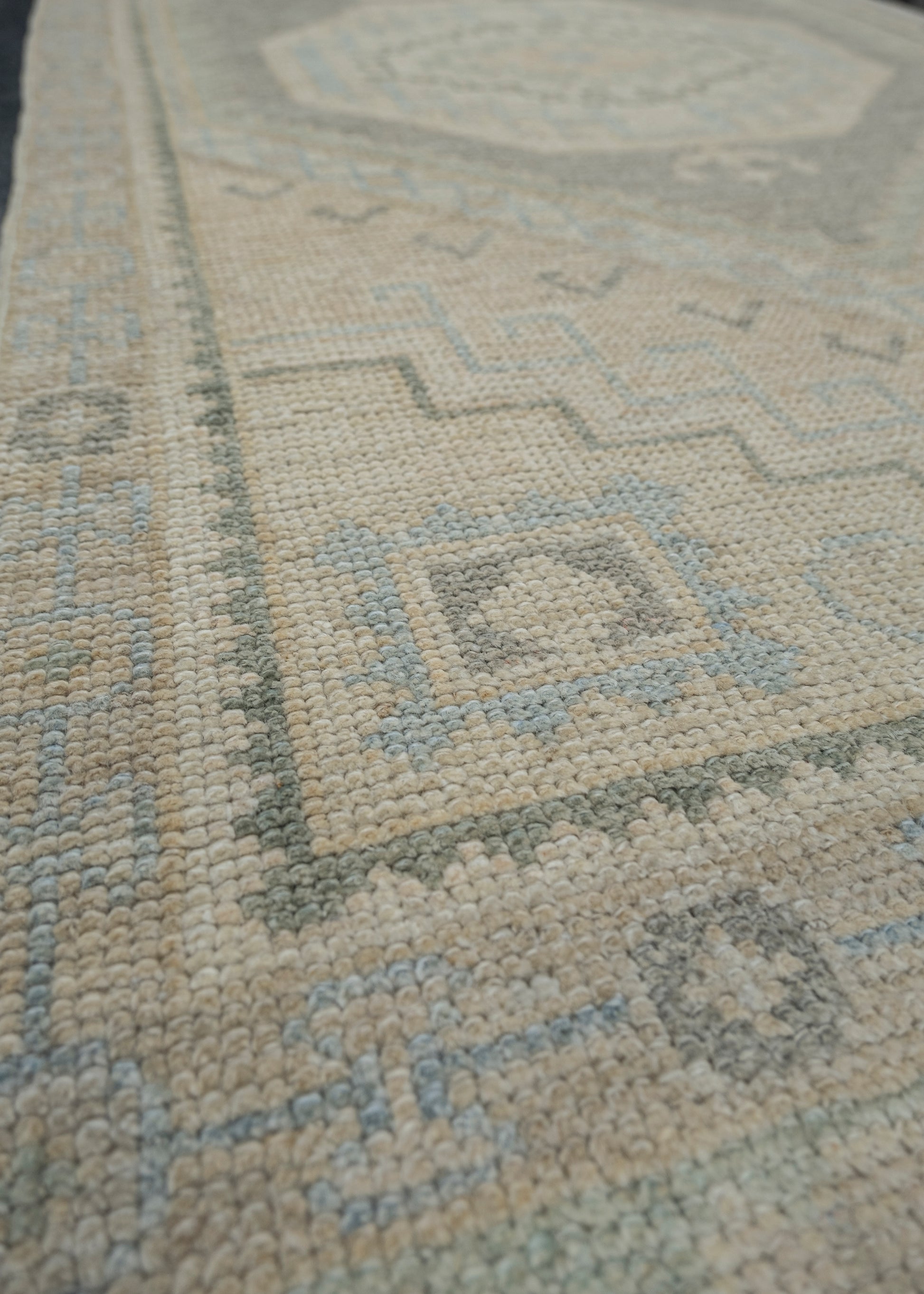 Turkish Oushak Rug 3' x 10'2" #11257