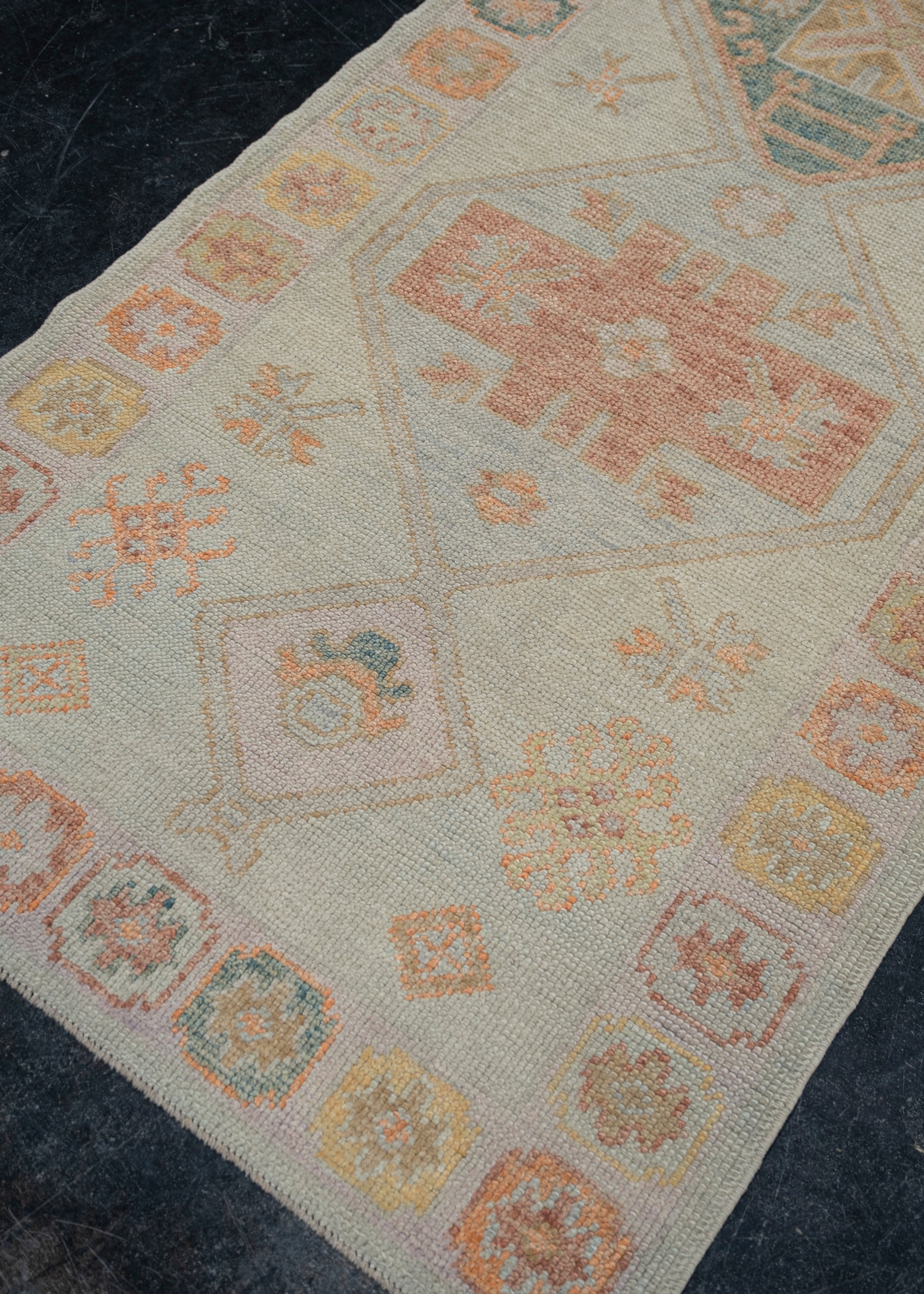 Turkish Oushak Rug 3'2" x 10'5" #2239