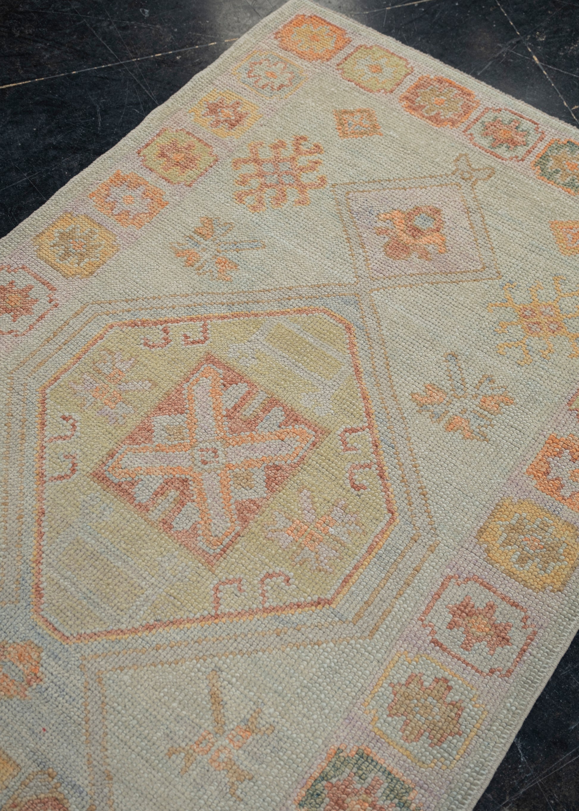 Turkish Oushak Rug 3'2" x 10'5" #2239