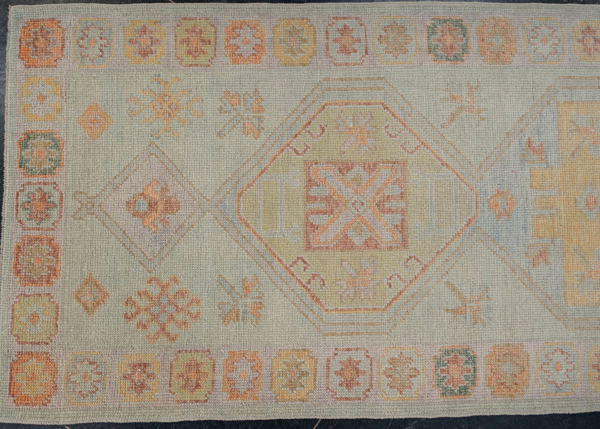 Turkish Oushak Rug 3'2" x 10'5" #2239