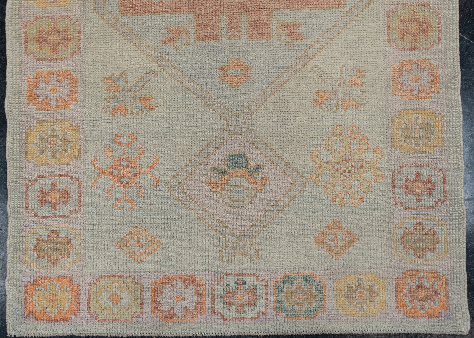Turkish Oushak Rug 3'2" x 10'5" #2239