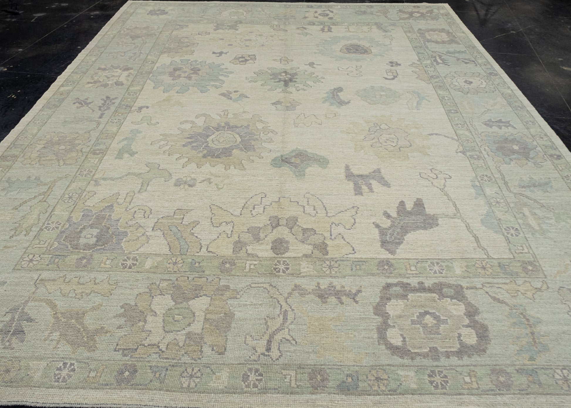Turkish Oushak Rug 9'7" x 12'3" #16453