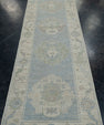 Turkish Oushak Rug 2'9" x 10'1" #11657