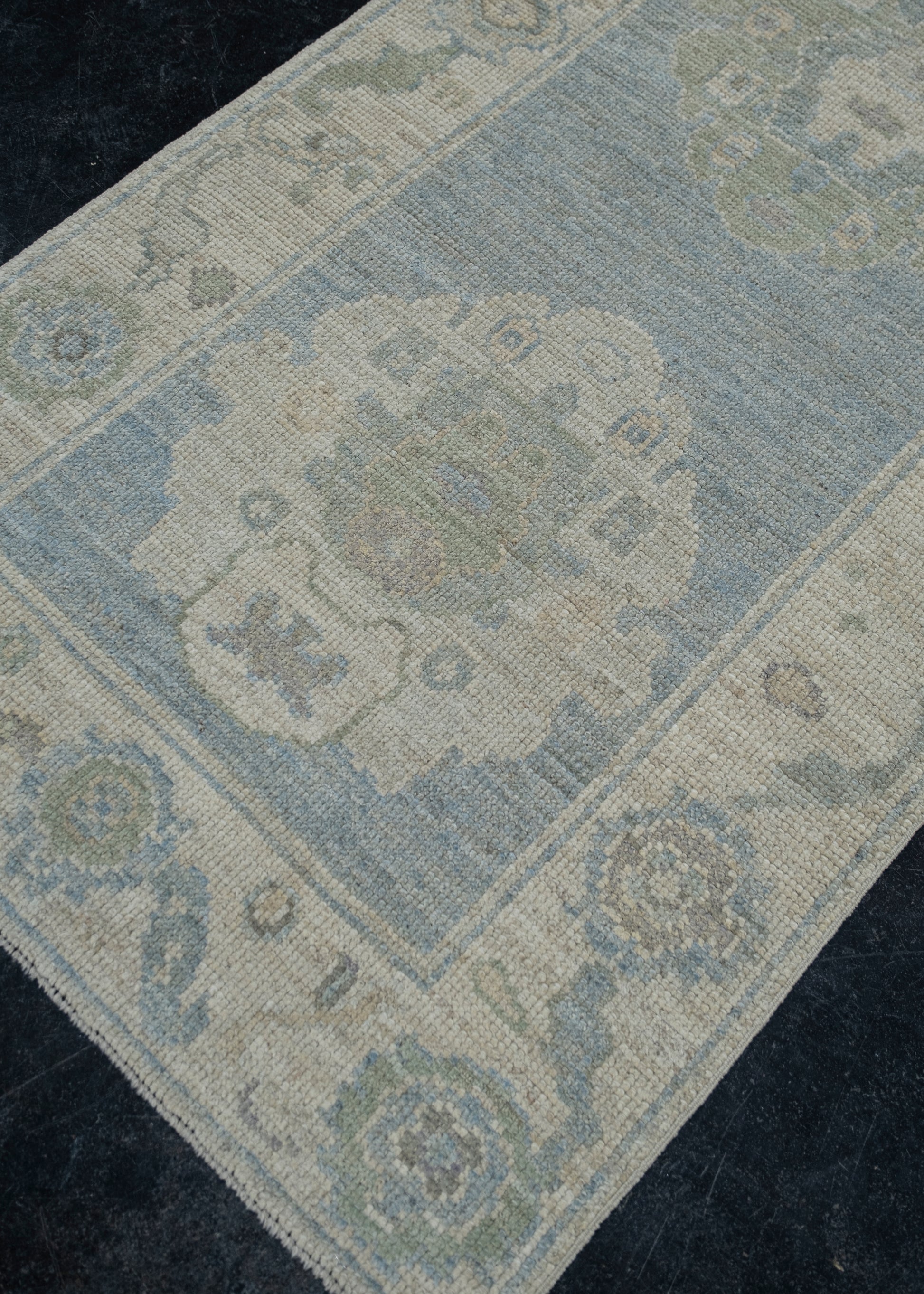 Turkish Oushak Rug 2'9" x 10'1" #11657