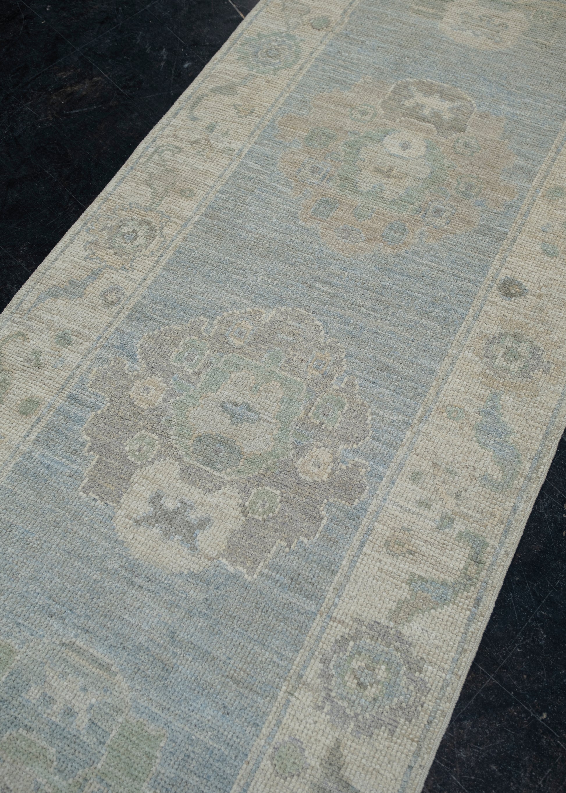 Turkish Oushak Rug 2'9" x 10'1" #11657