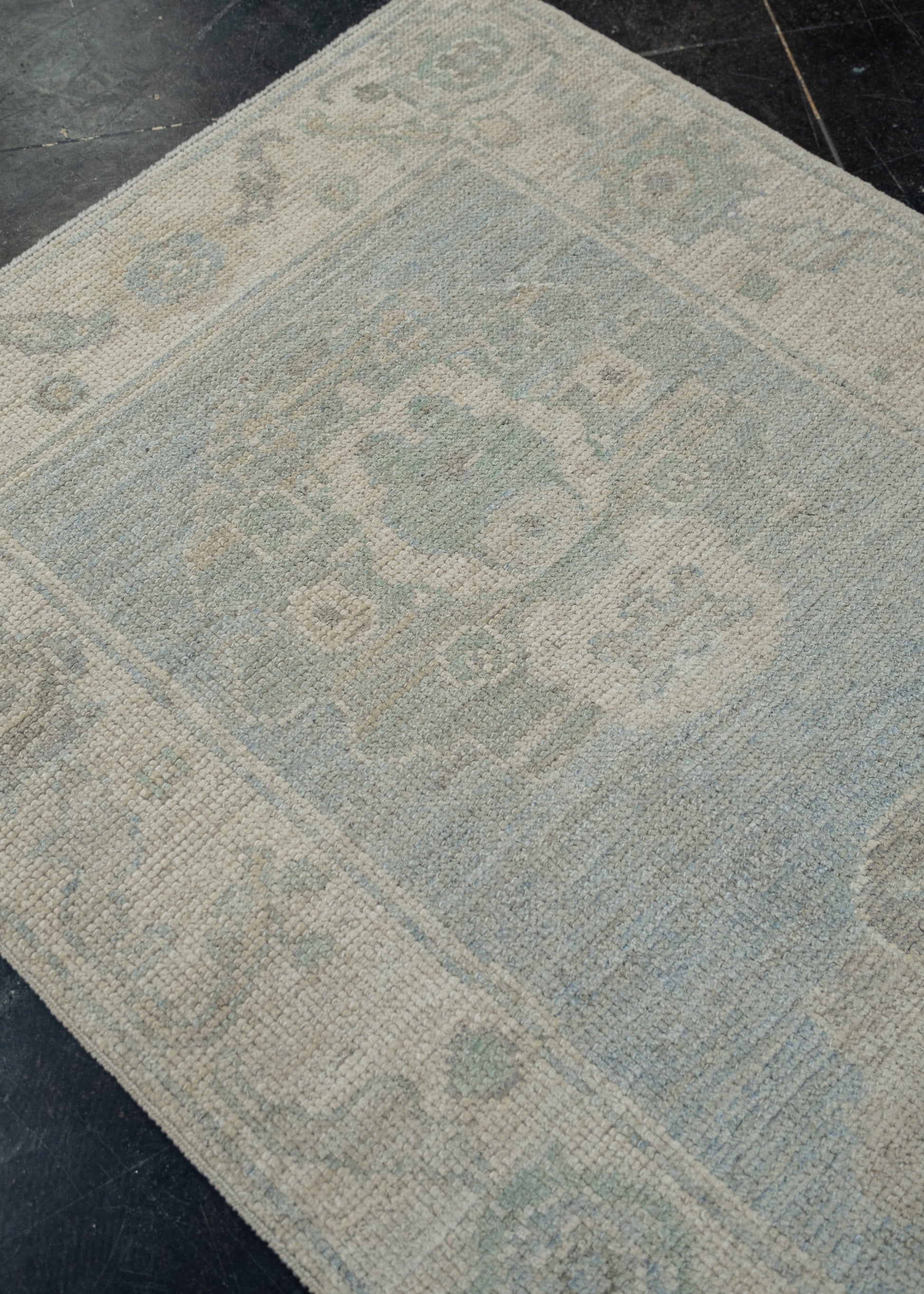 Turkish Oushak Rug 2'9" x 10'1" #11657