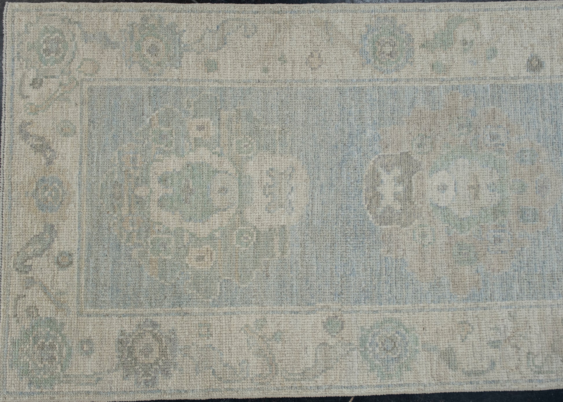 Turkish Oushak Rug 2'9" x 10'1" #11657