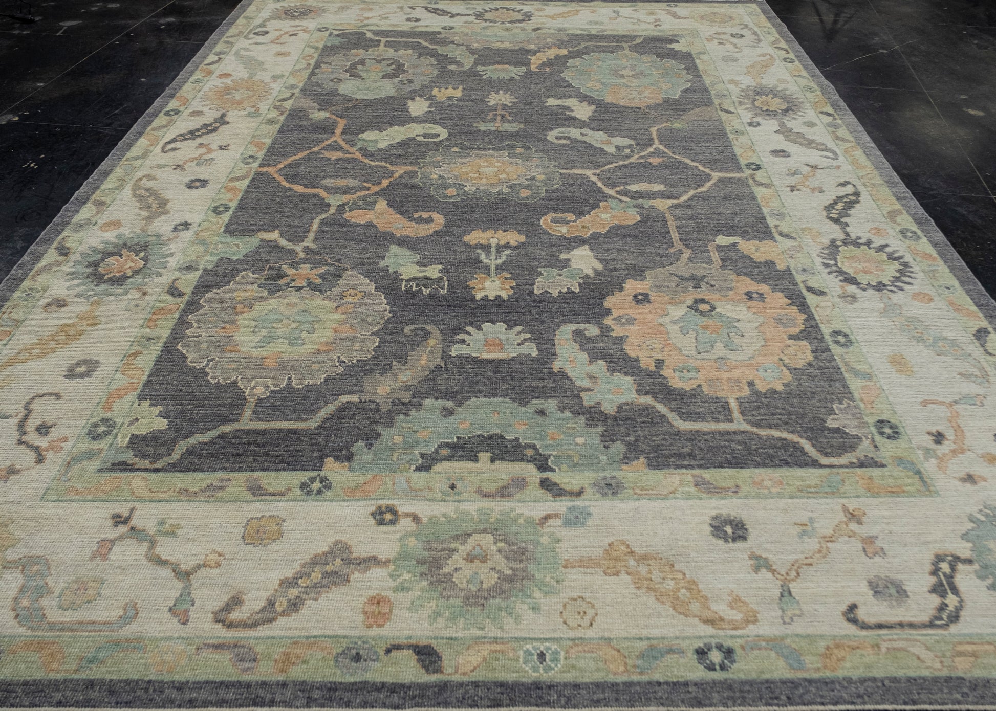 Turkish Oushak Rug 9'1" x 12'8" #16538