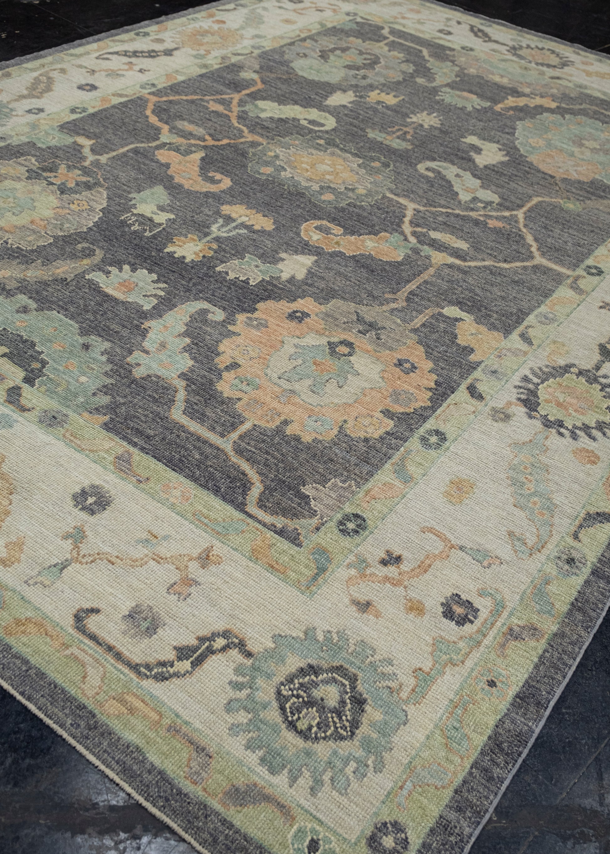 Turkish Oushak Rug 9'1" x 12'8" #16538