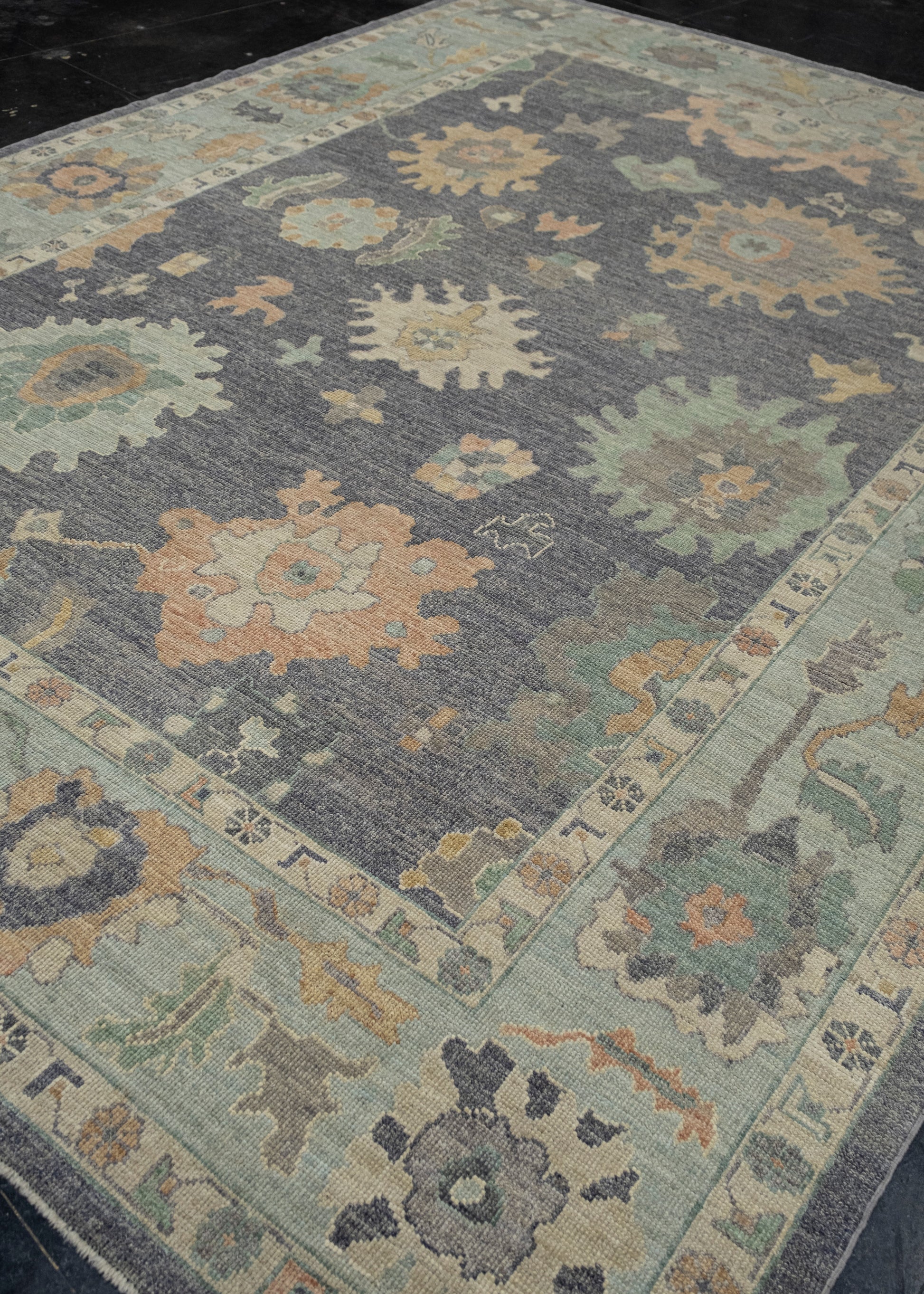 Turkish Oushak Rug 9'5" x 12'7" #16515