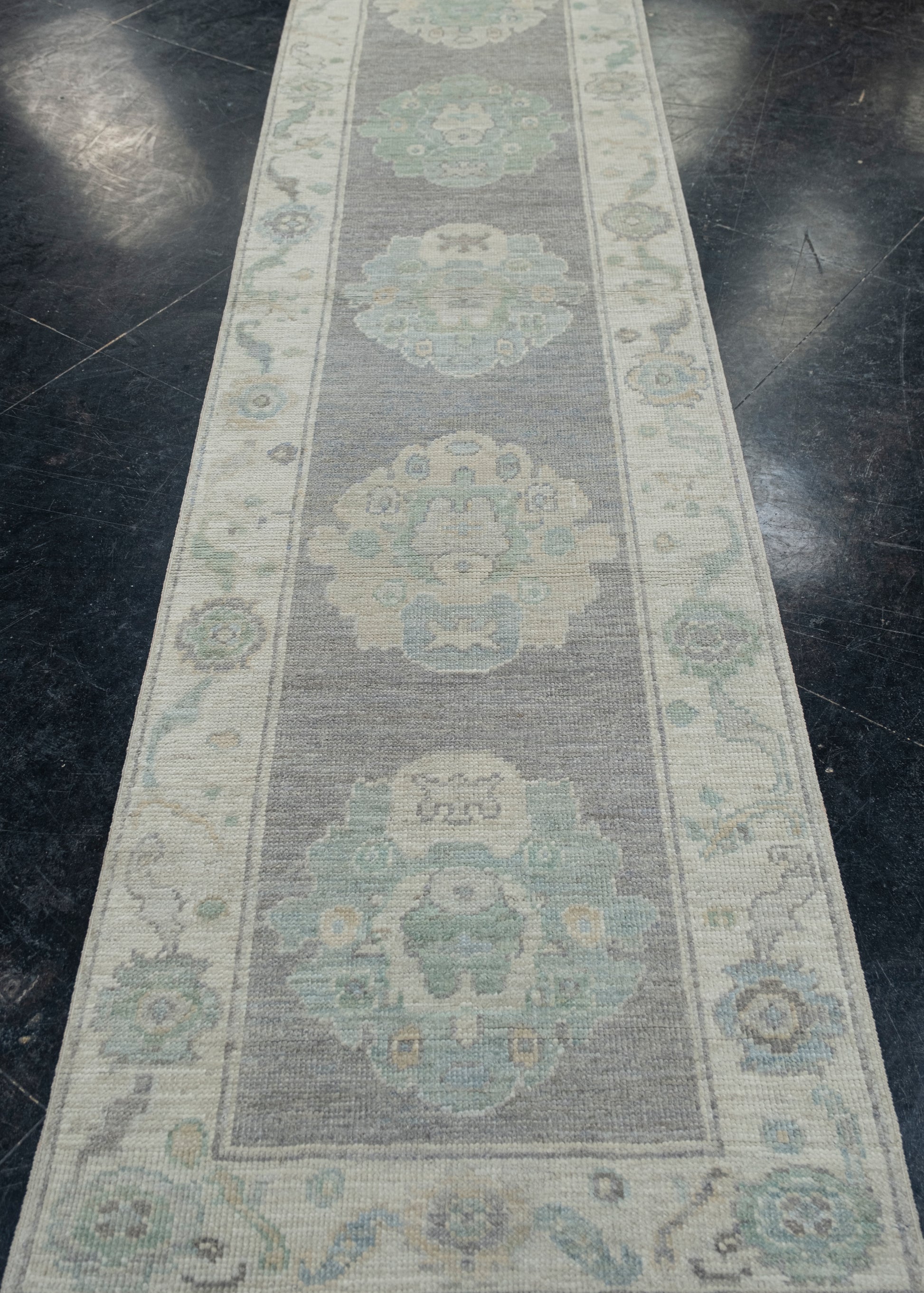 Turkish Oushak Rug 2'8" x 10'7" #11589