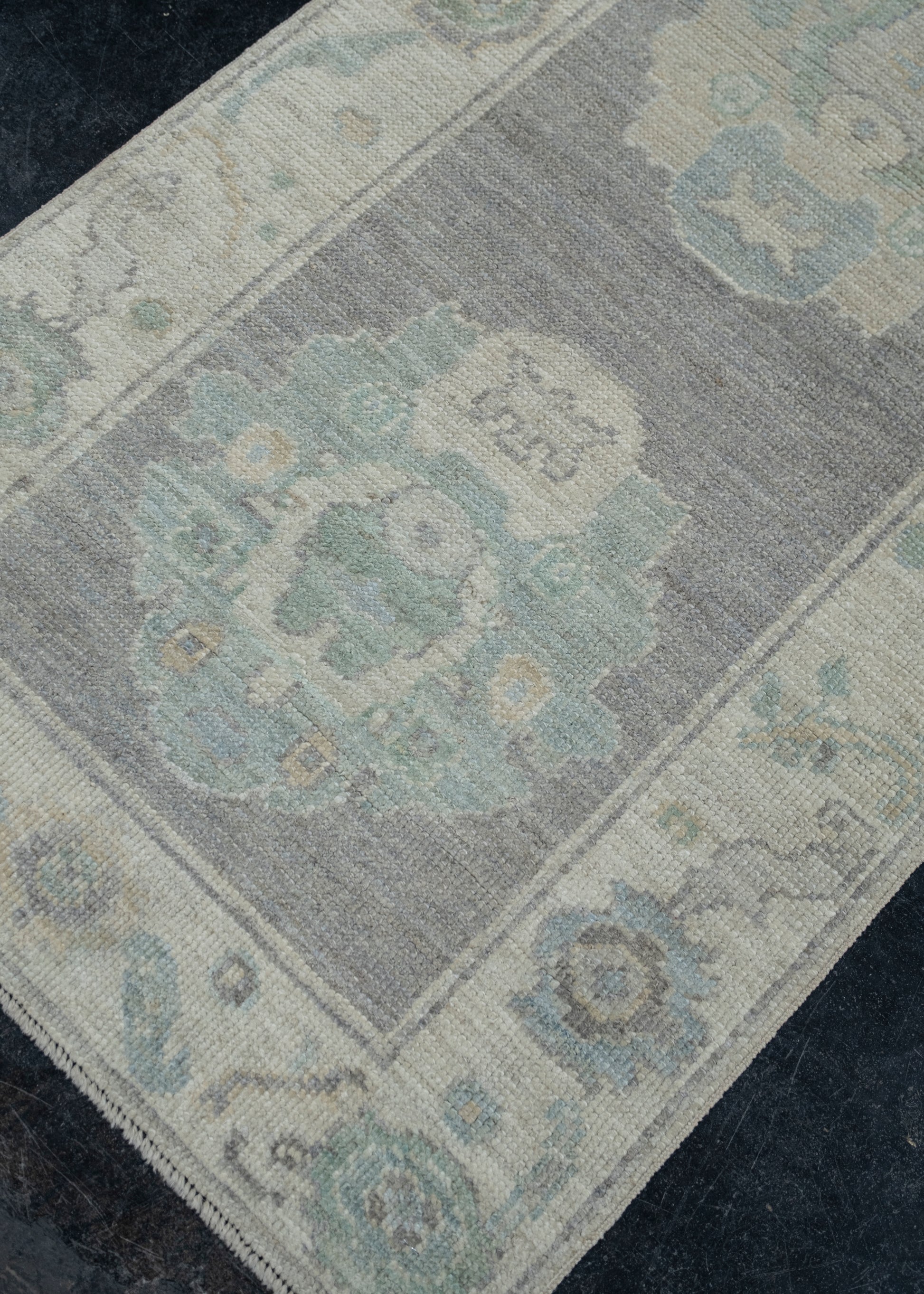 Turkish Oushak Rug 2'8" x 10'7" #11589