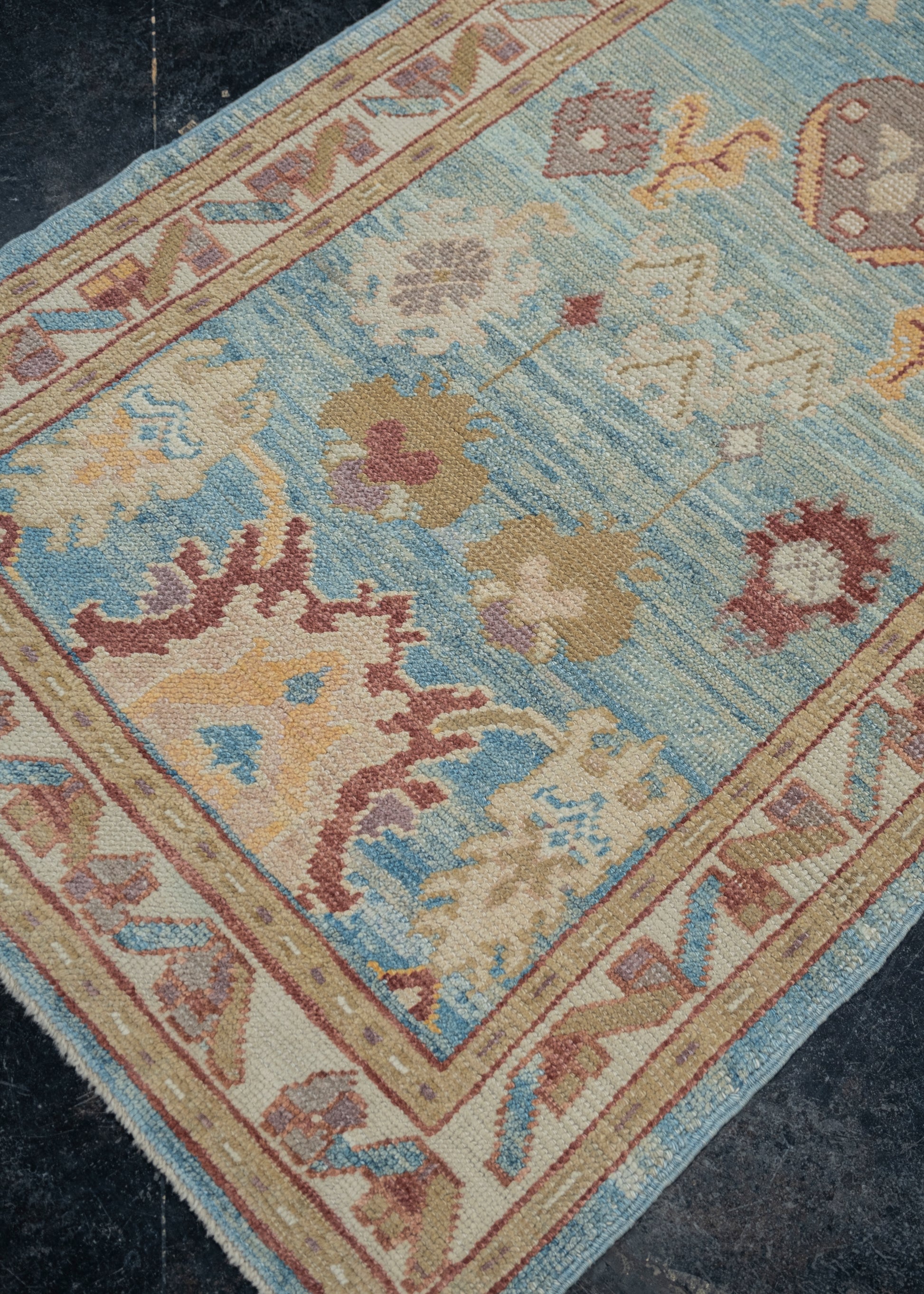 Turkish Oushak Rug 3' x 11'11" #2238