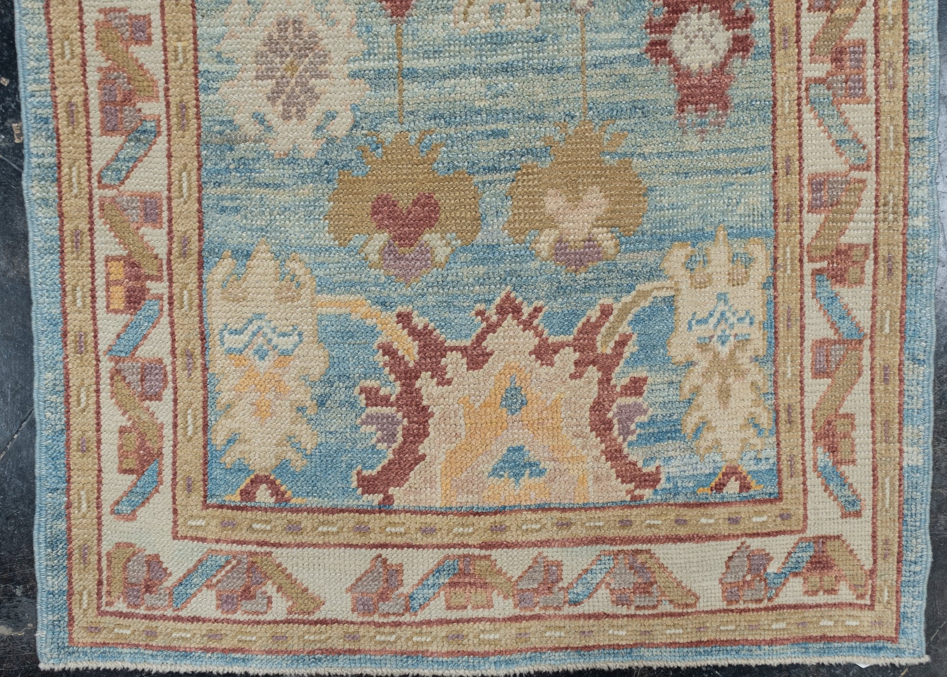 Turkish Oushak Rug 3' x 11'11" #2238