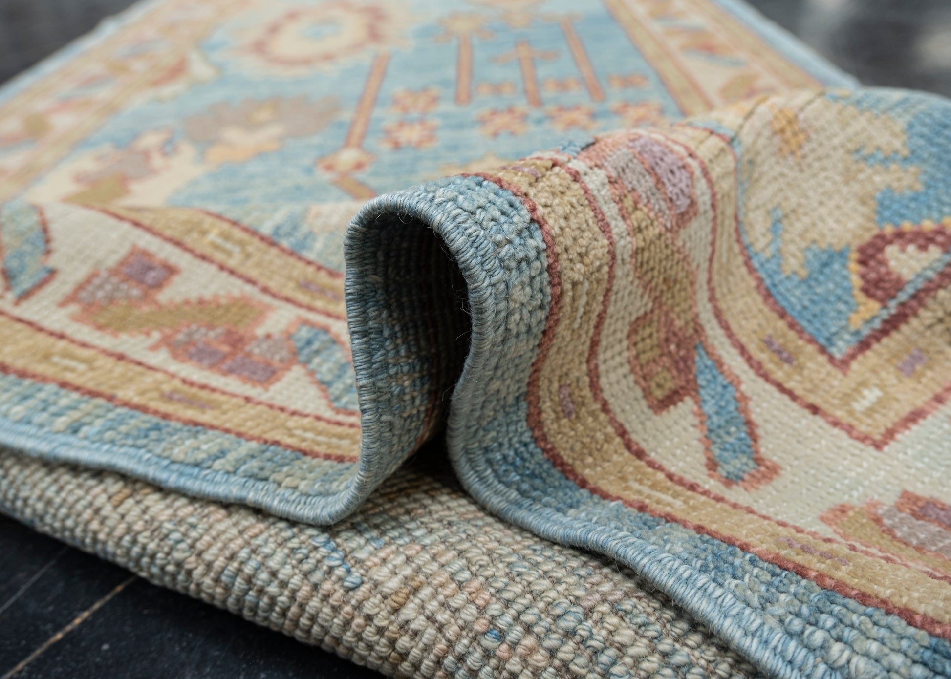 Turkish Oushak Rug 3' x 11'11" #2238