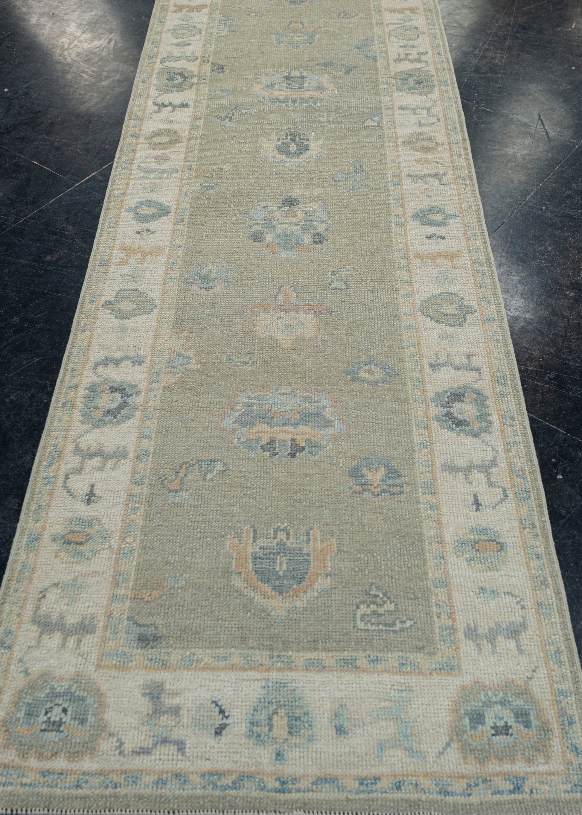 Turkish Oushak Rug 2'11" x 10'5" #11891