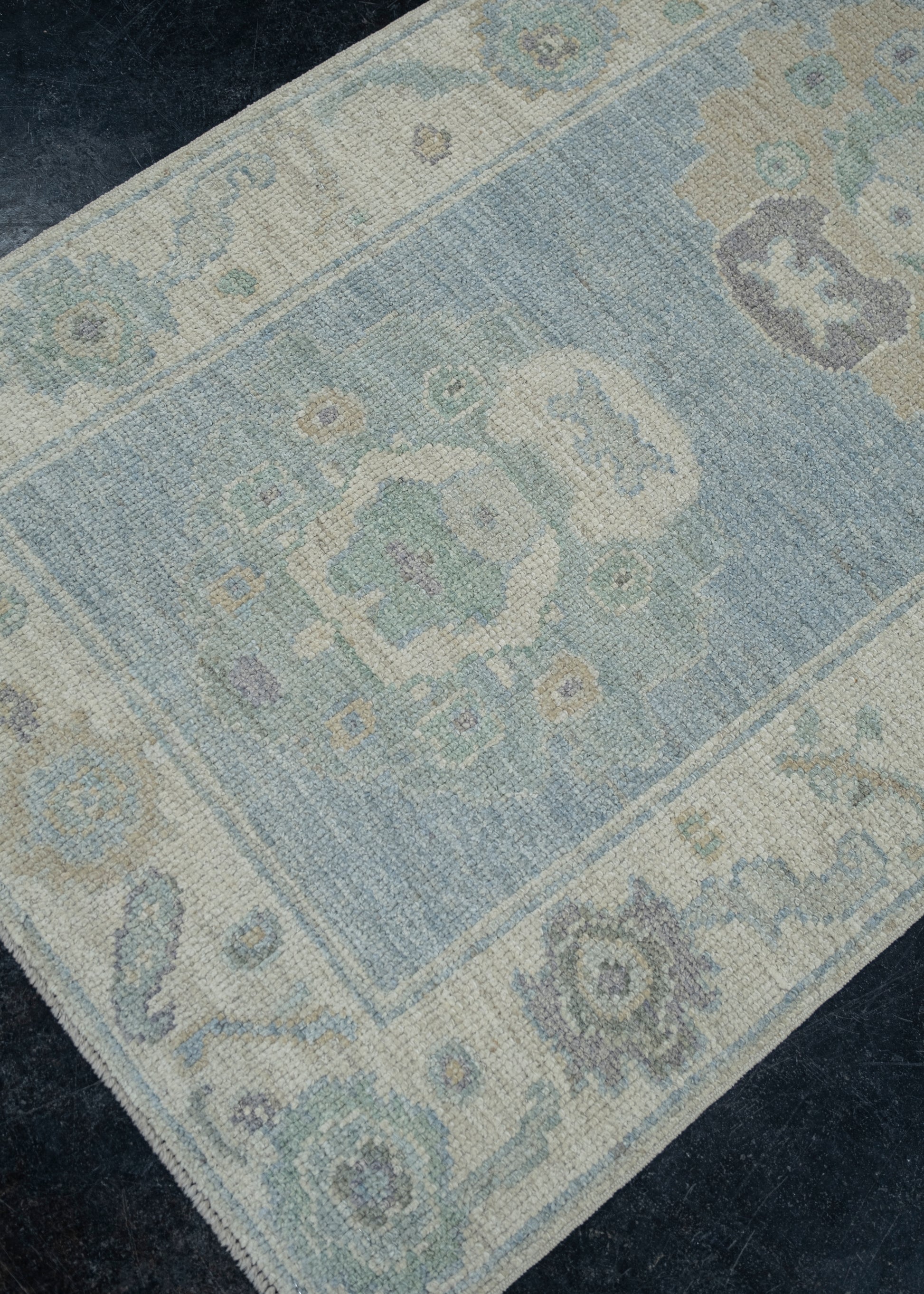Turkish Oushak Rug 2'9" x 10'2" #11617
