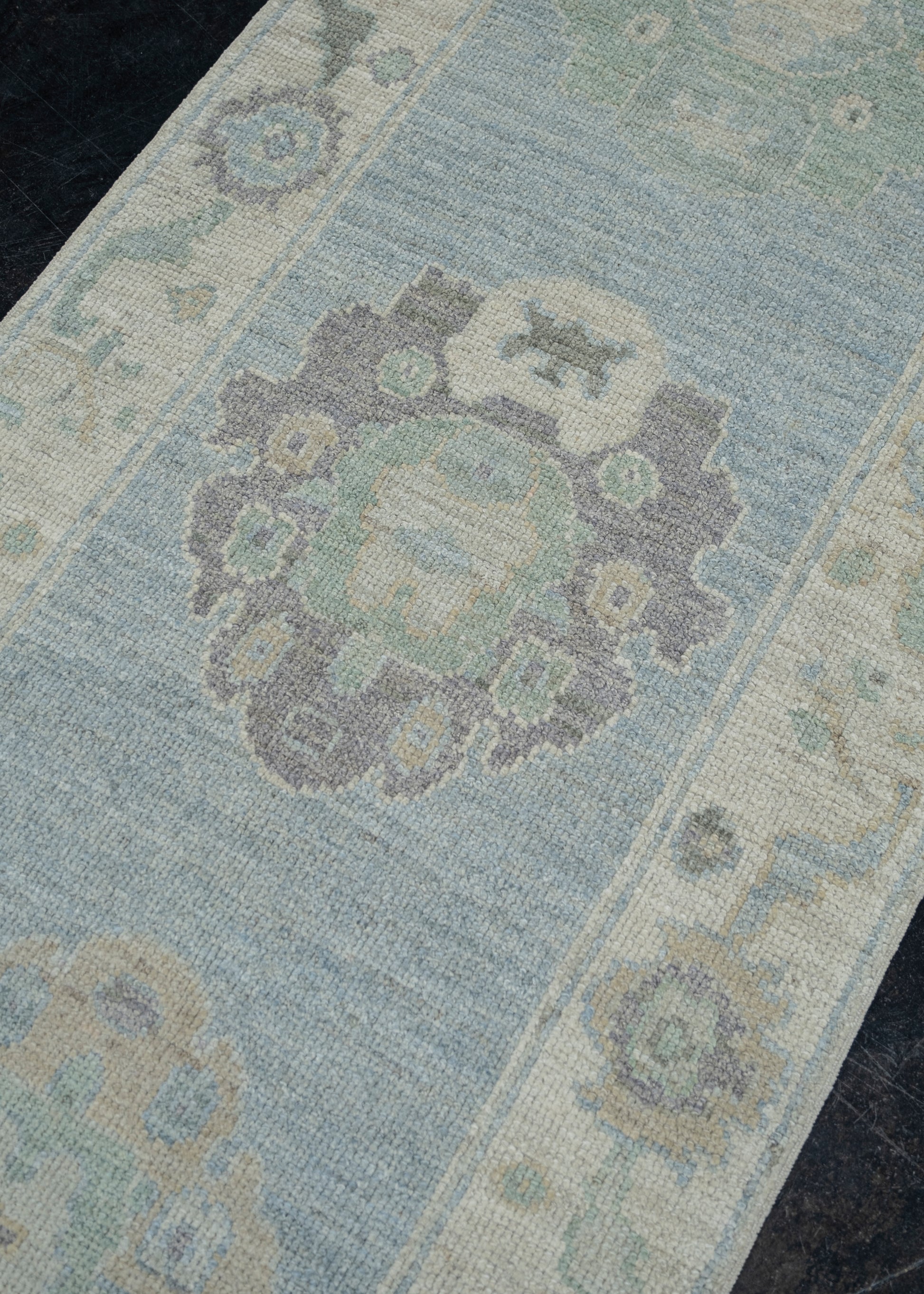 Turkish Oushak Rug 2'9" x 10'2" #11617