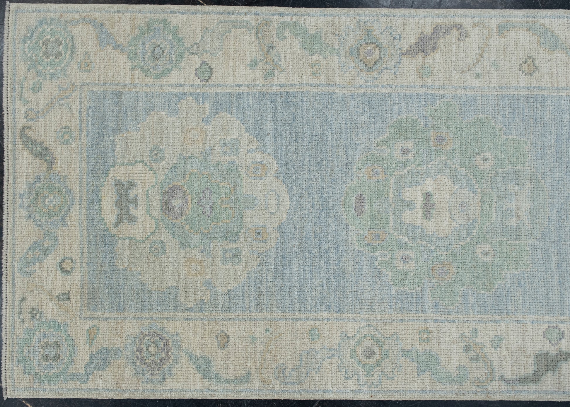 Turkish Oushak Rug 2'9" x 10'2" #11617