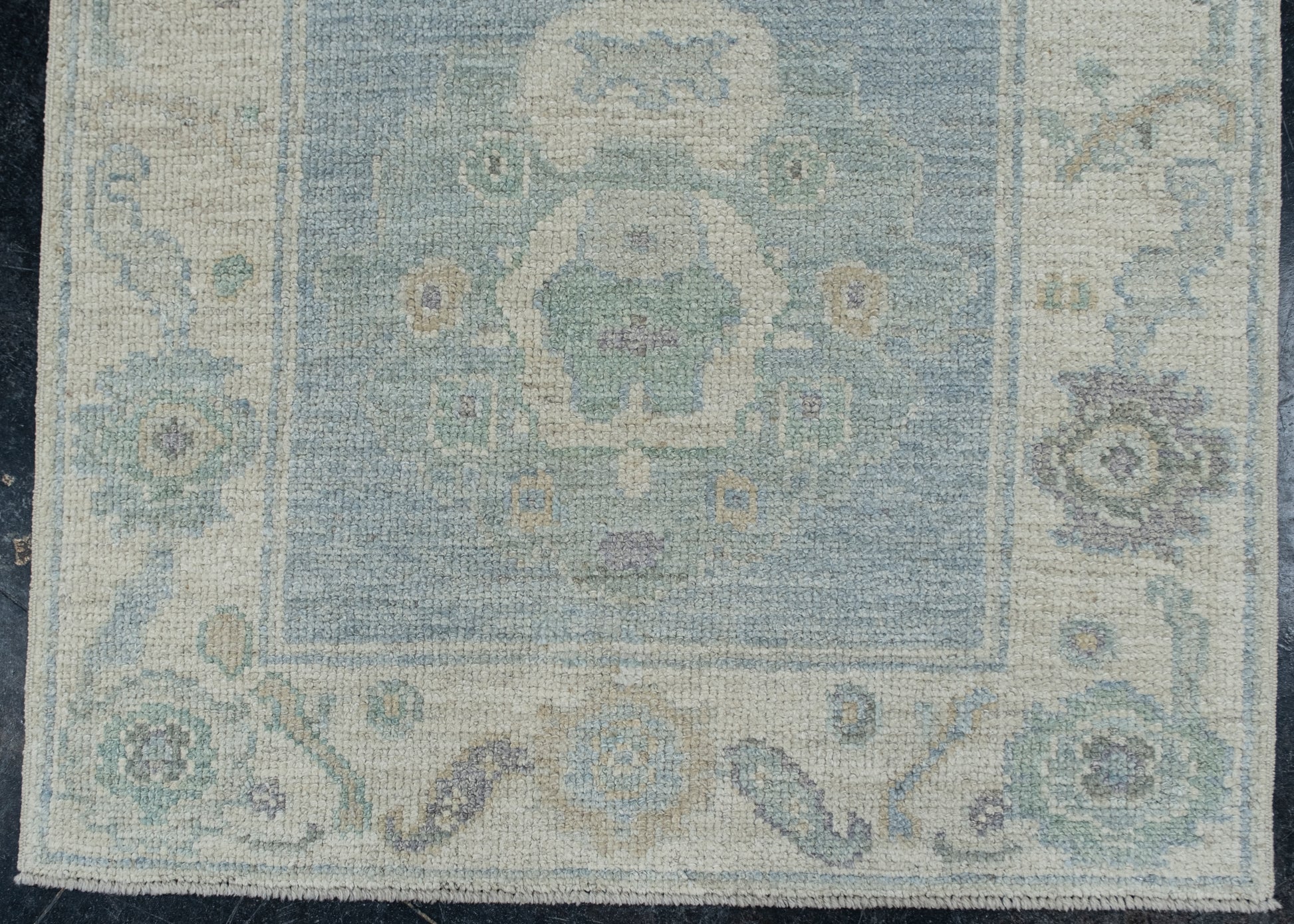 Turkish Oushak Rug 2'9" x 10'2" #11617