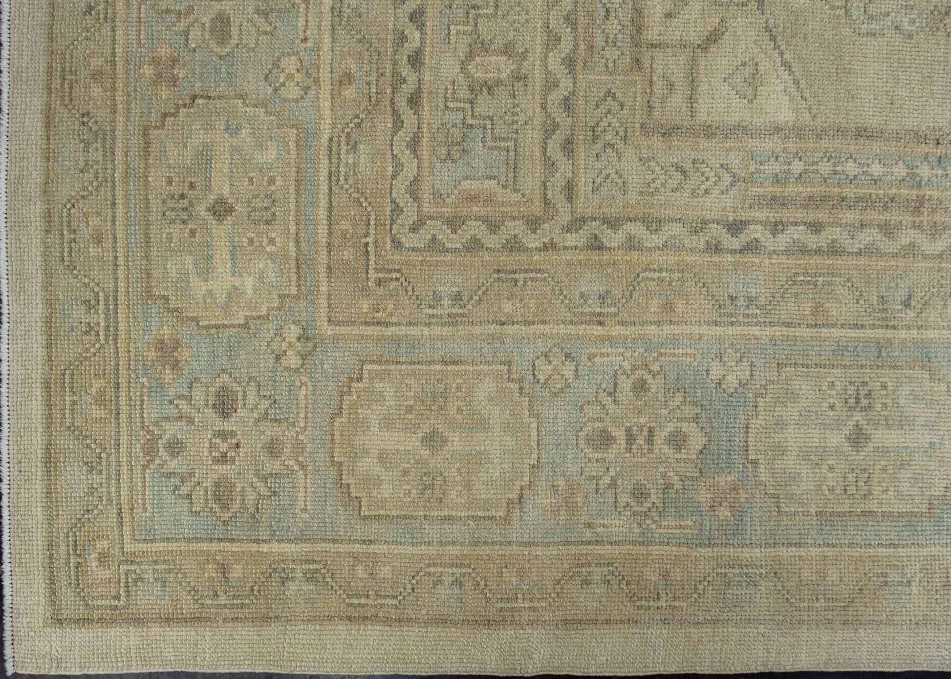 Turkish Antique Look Oushak Rug 9'3" x 13' #16784